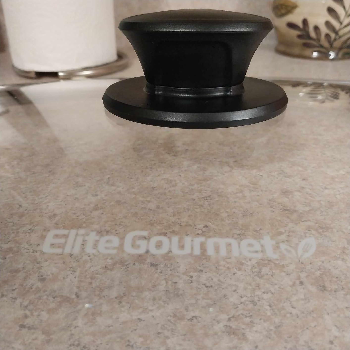 Elite Gourmet 12.5Qt Ceralast PFAS-Free Ceramic Electric Skillet, 1500W | 15x12 Surface, 4 Deep, Glass Lid, EG2615 customer photo 1