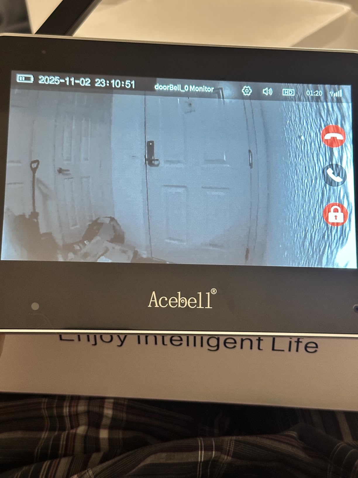 Wireless Smart Video Doorbell Intercom System, WiFi 1080P Video Doorbell Camera with Monitor, Video Door Phone with 7''Touch Screen, Motion Detection, No Subscription, APP Control customer photo 1