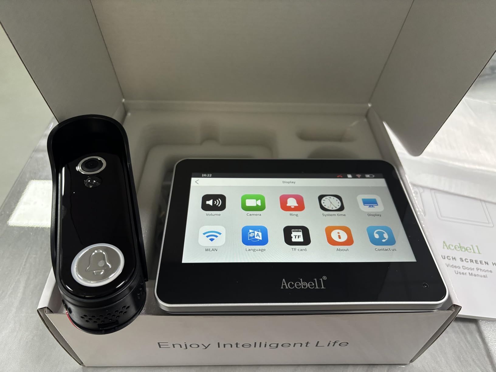 Wireless Smart Video Doorbell Intercom System, WiFi 1080P Video Doorbell Camera with Monitor, Video Door Phone with 7''Touch Screen, Motion Detection, No Subscription, APP Control customer photo 2