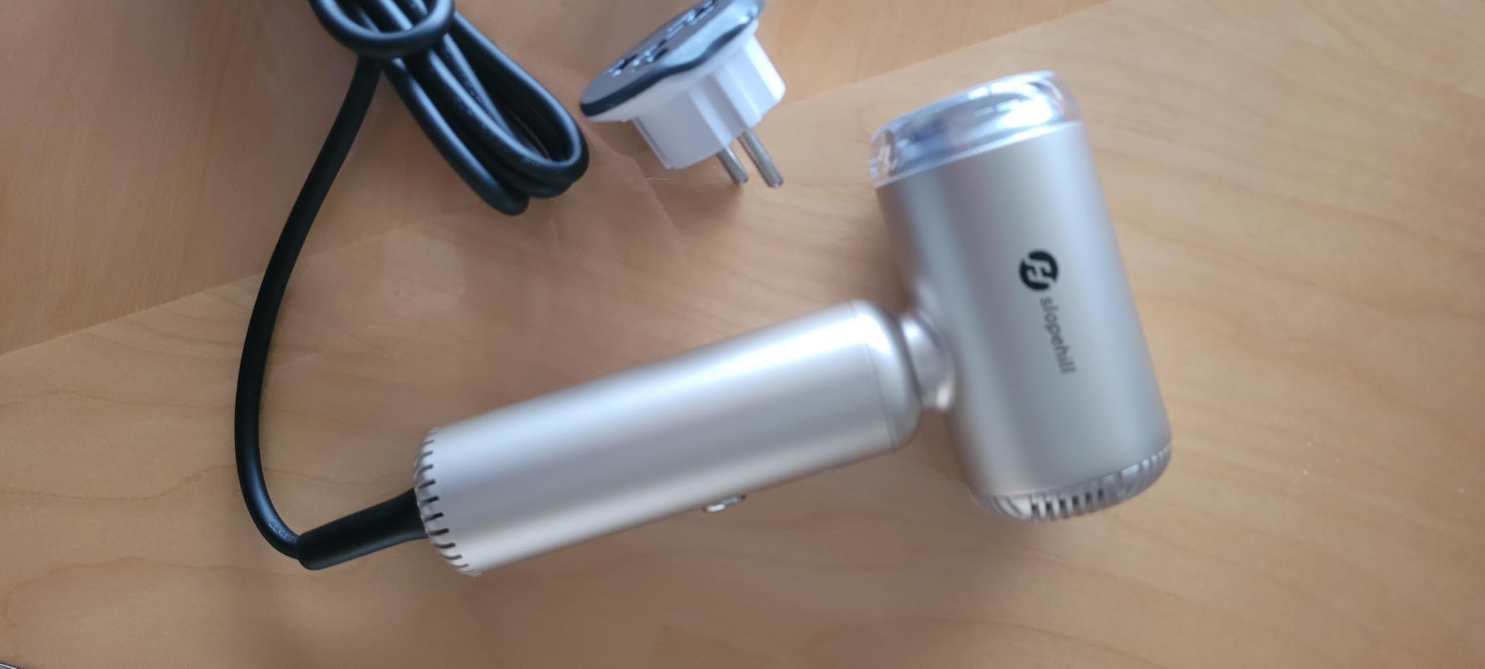 slopehill Dual Voltage Travel Hair Dryer with Diffuser, Ionic, 1500W, Gold customer photo 2