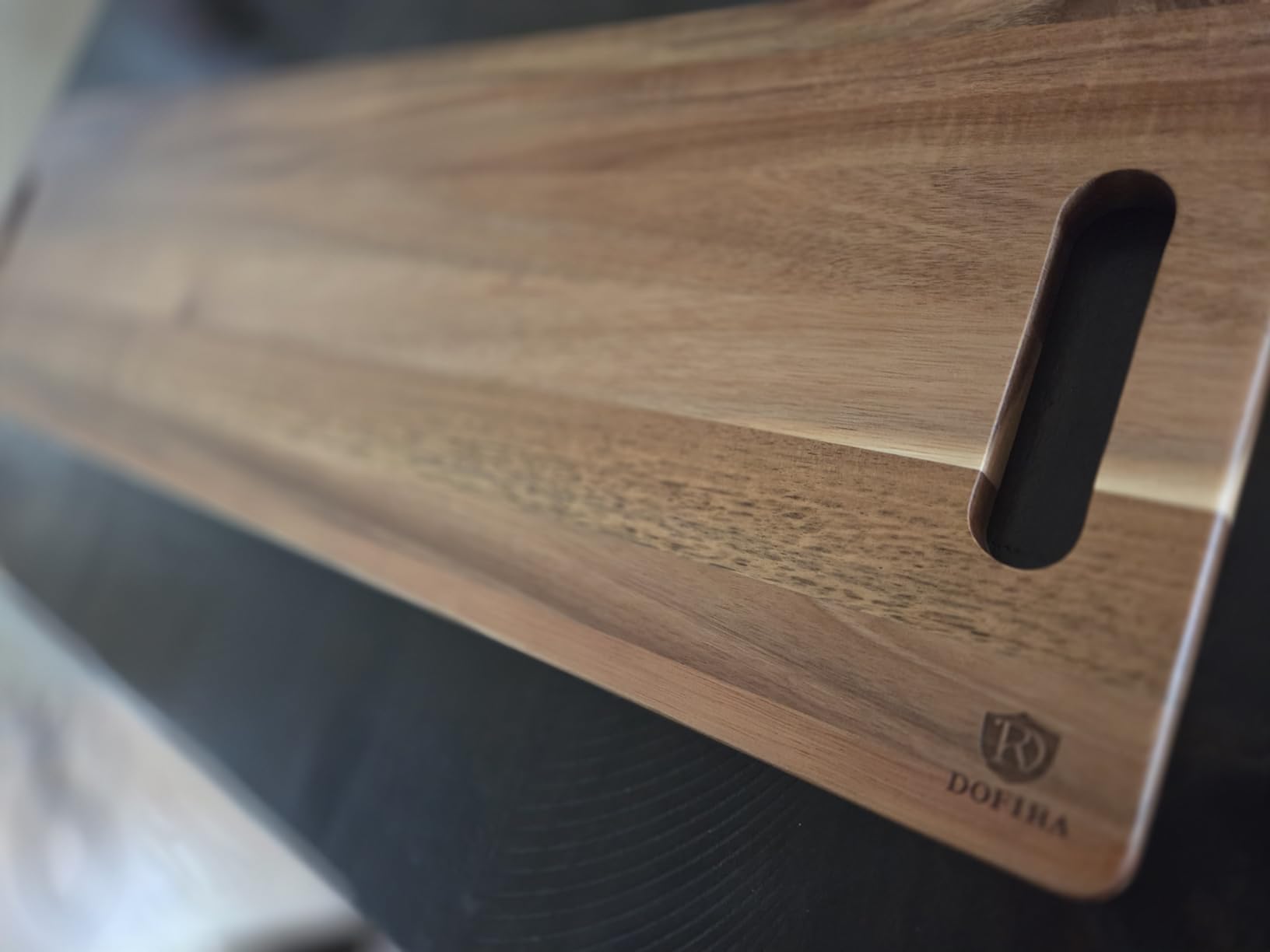 Large Charcuterie Board - Featuring Built-In Side Handles, 32
