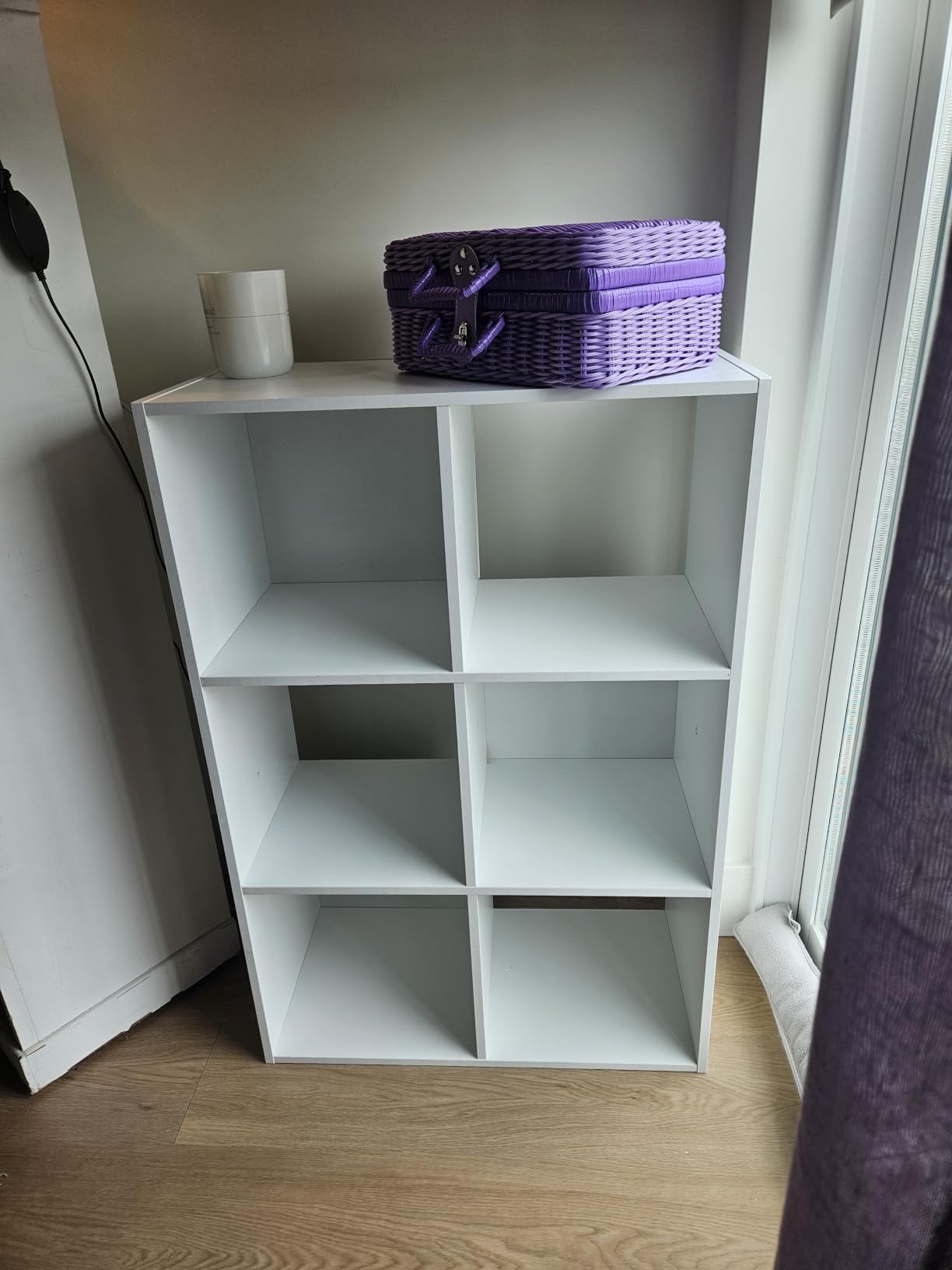 Sweetcrispy 6 Cube Storage Organizer, Stackable Modular Bookcase Shelf | Vertical or Horizontal Use, Fits 11x11