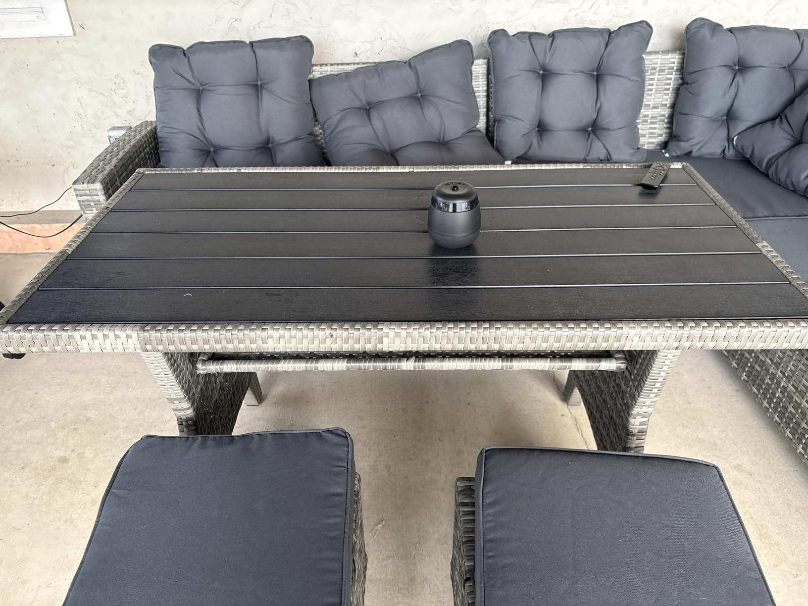 KROFEM 6 Piece Patio Furniture Set, Dining and Conversation Set customer photo 2