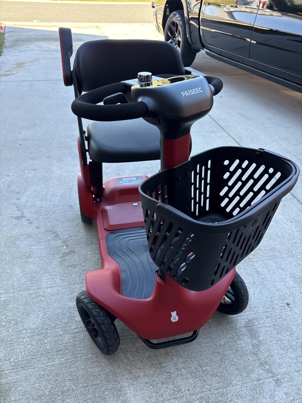 PAISEEC S3 Mobility Scooter for Seniors, 25/40 Mi, 2-Step Fold, Lightweight customer photo 1