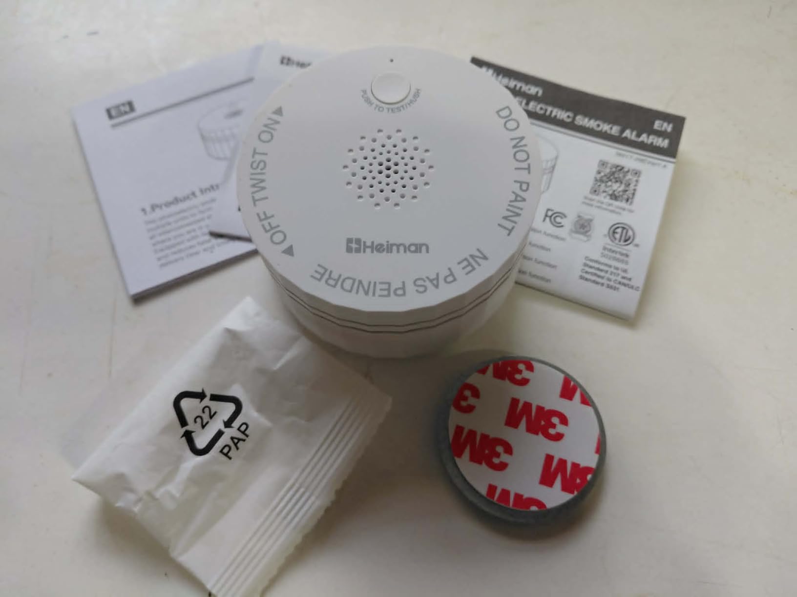 Heiman Smoke Detector, Wireless Interconnected Smoke Alarm for Home, 3 Pack customer photo 1