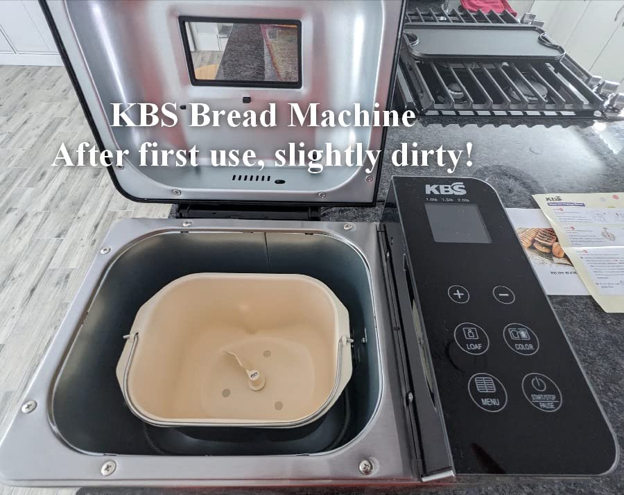 KBS 19-in-1 Programmable Bread Maker, 2.2LB with Healthy Ceramic Pan, Stainless Steel customer photo 2