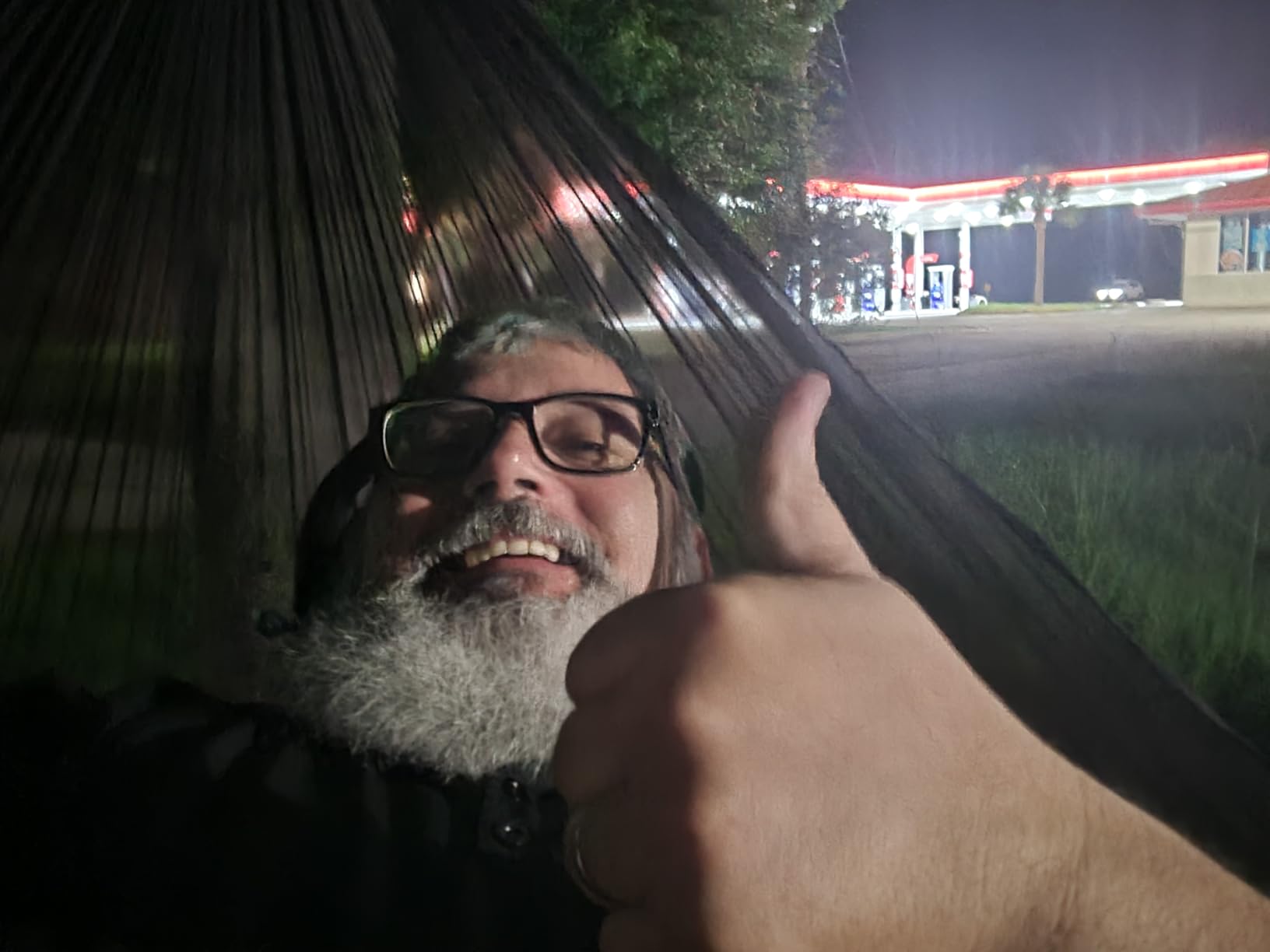Night Cat Ultralight Pocket Hammock: Durable Tree Hammock Tear-Resistant HMPE Ripstop High Strength Fabric Only 0.66lb Max Load 330lbs Portable for Solo Hiking Backpacking customer photo 1