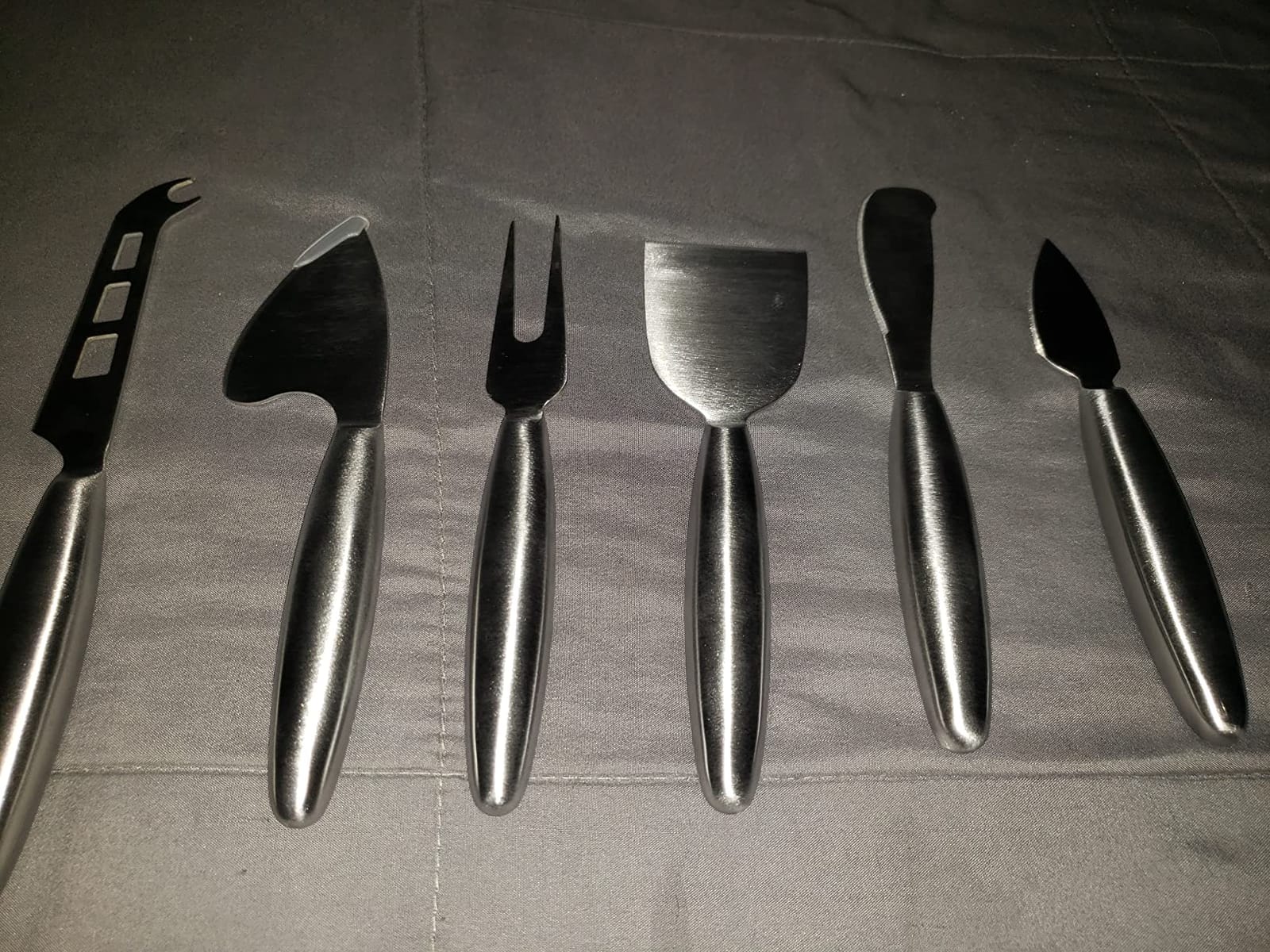 6-Piece Cheese Knife Set, Premium Stainless Steel, Storage Bag | For Charcuterie Board, Cutting Hard Medium Soft Cheese, Mini Metal Cheese Cutter Knife Butter Knife, Sharpener, Gift customer photo 2