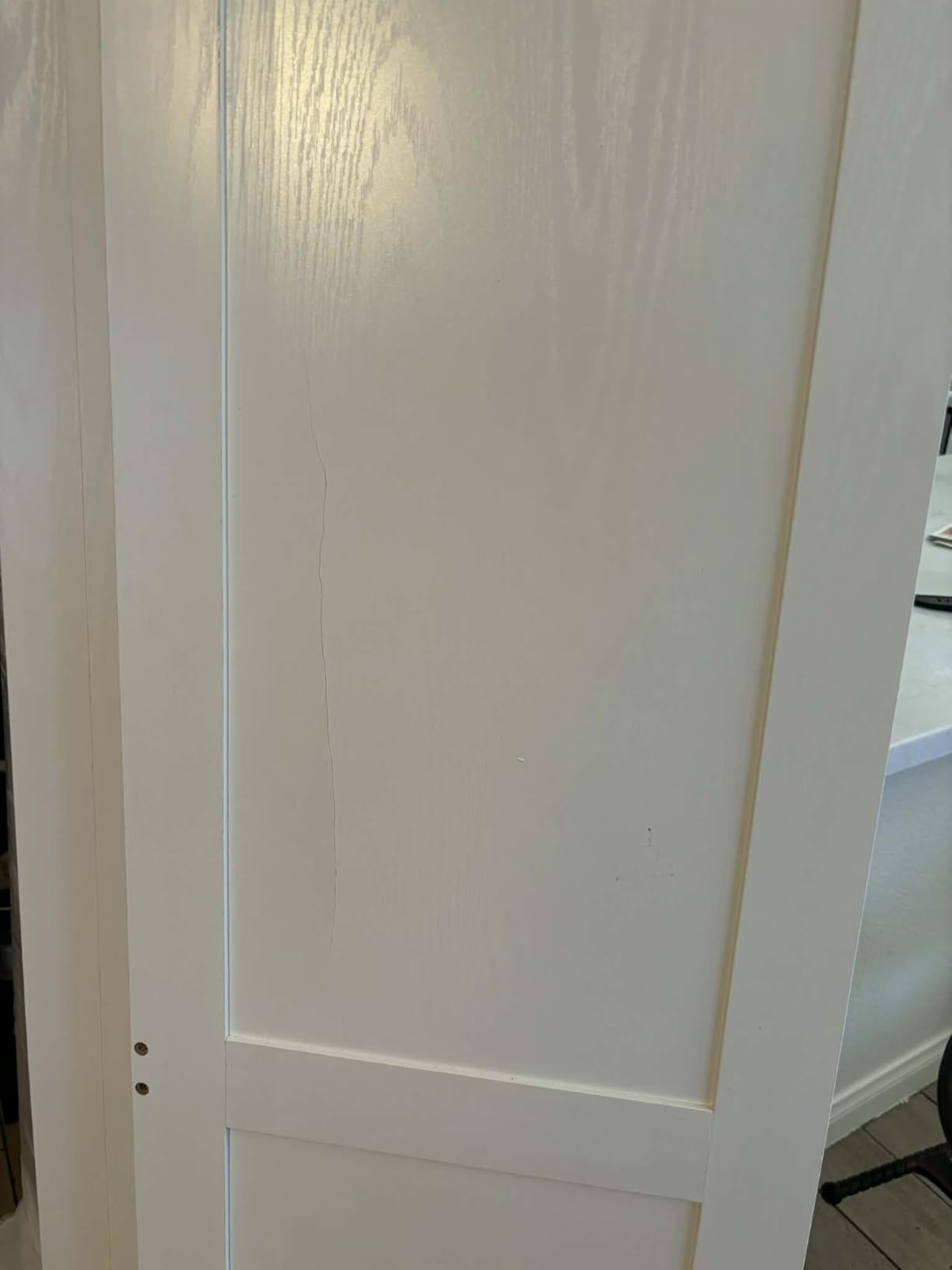 ANCTOR 3-Door Armoire Wardrobe Closet with Mirror and 2 Hanging Rods | Long & Short Hanging Zones / 3 Shelf Levels / Adjustable Shelf / Soft-Close Hinges / Two-Carton Packaging customer photo 2