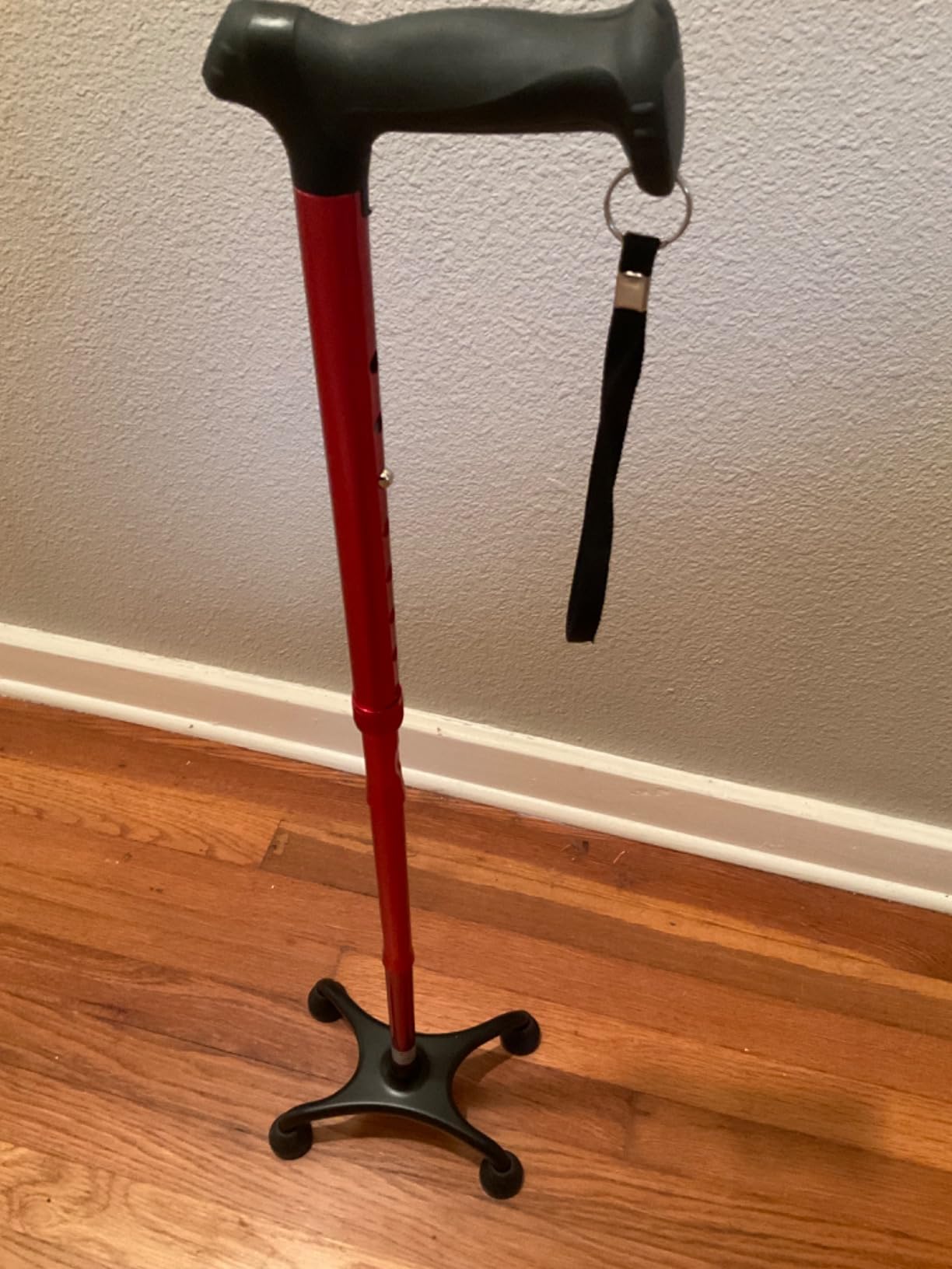 Rehand Quad Cane, Walking Cane with Ergonomic Handle Ever and Graceful 4-Pronged Base for Extra Stability, Adjustable Walking Sticks for Right or Left Handed Men & Women and Seniors customer photo 1
