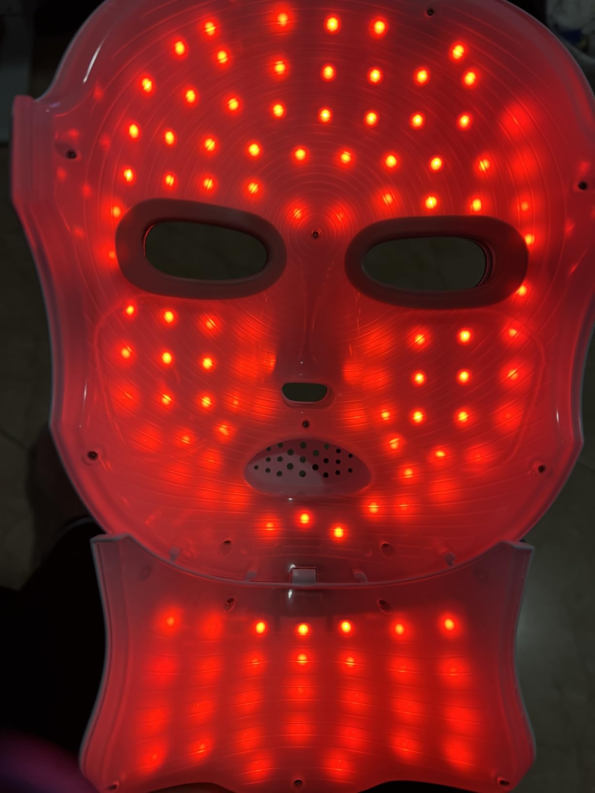 Red Light Therapy for Face- LED Light Therapy Mask Skin Care Mask,Cordless LED Face Mask face & Neck Red & Infrared Lights Masks Wavelength,USB C Rechargeable for Home Use Working Travel Yoga customer photo 1