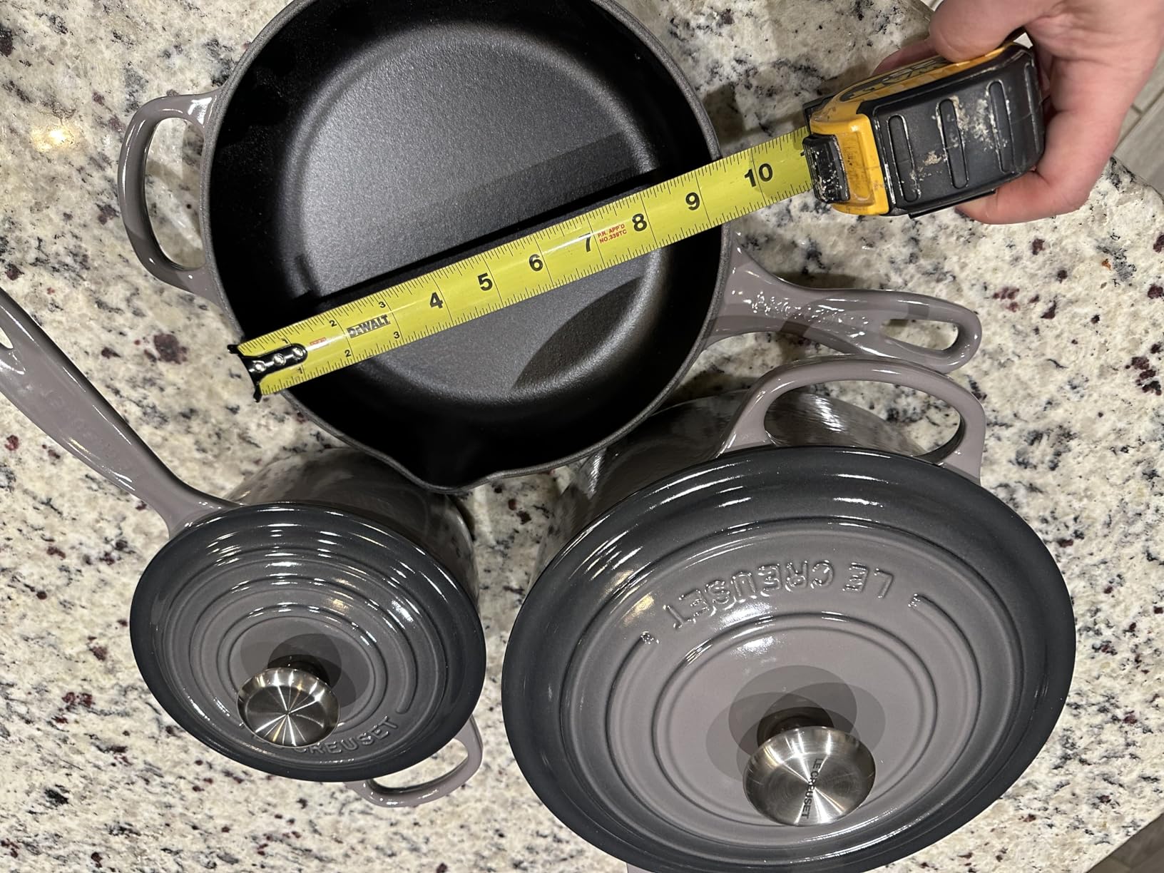 Enameled Cast Iron Signature Cookware Set, 9 pc., Sea Salt customer photo 1