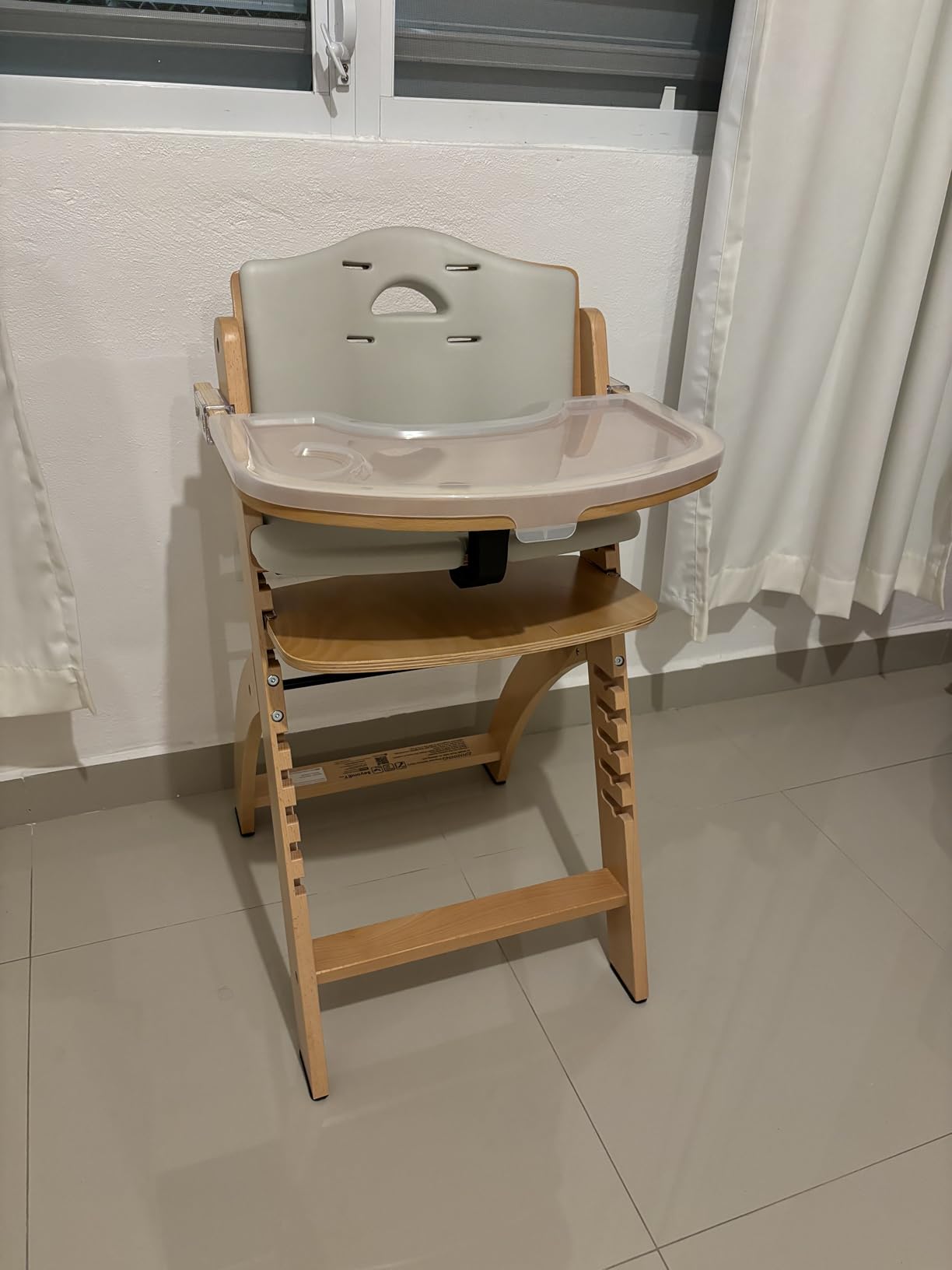 Abiie Beyond Junior Convertible Wooden High Chair with Removable Tray customer photo 1