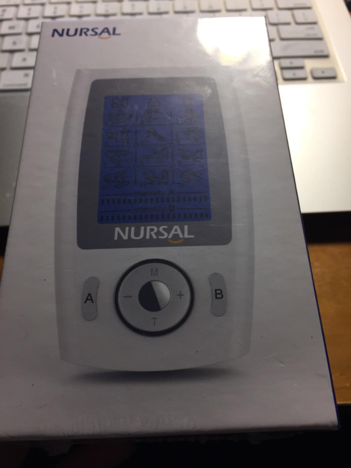 NURSAL 60 Modes TENS Unit Muscle Stimulator for Pain Relief Therapy, 3-in-1 Dual Channel EMS Muscle Stimulator for Back, Shoulder, Neck, Knee, Sciatica, Rechargeable TENS Machine with 12 TENS Pads customer photo 1