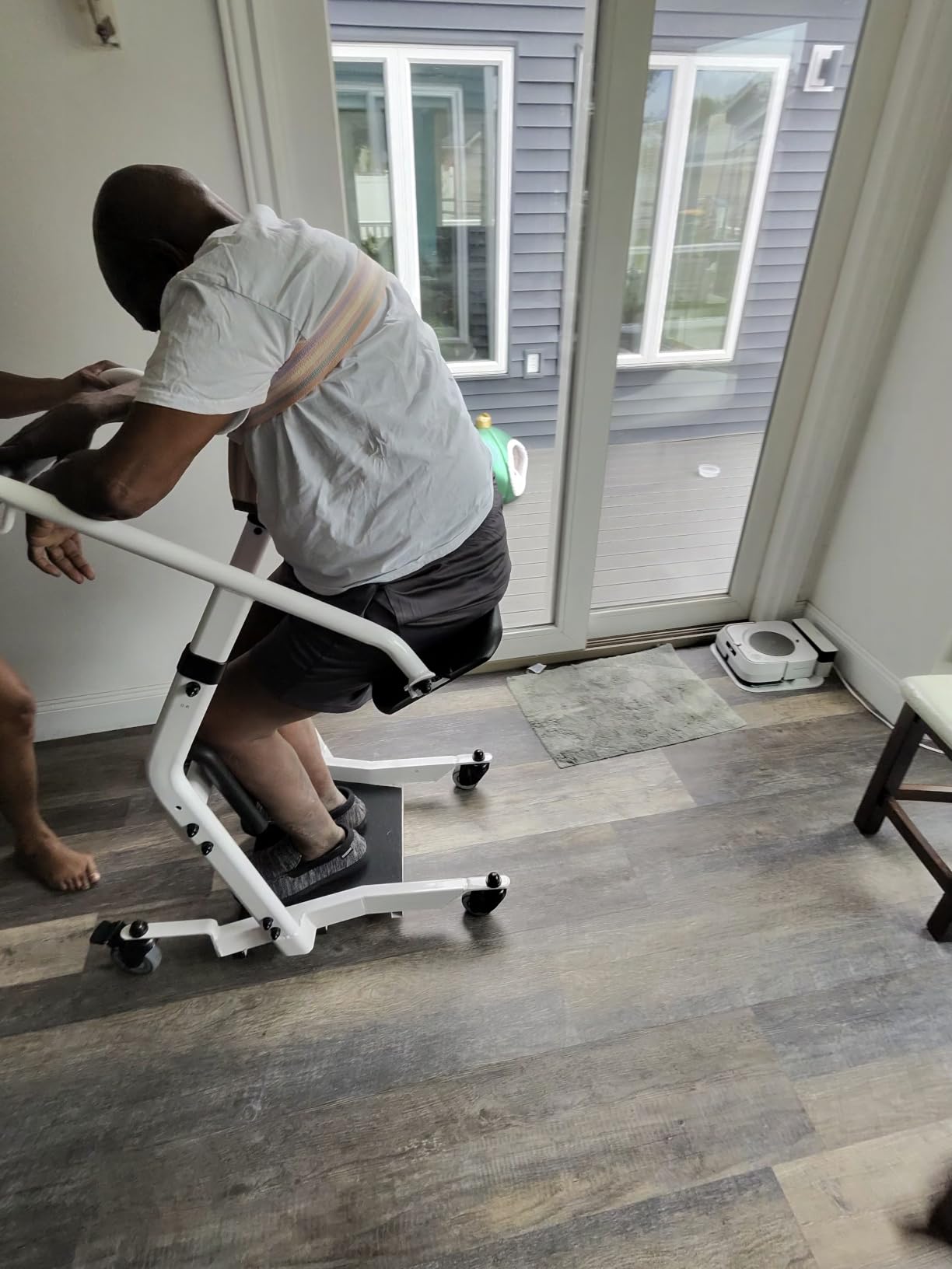 VOCIC Sit to Stand Lift, Patient Lift Chair Transport Unit with Wheels customer photo 2