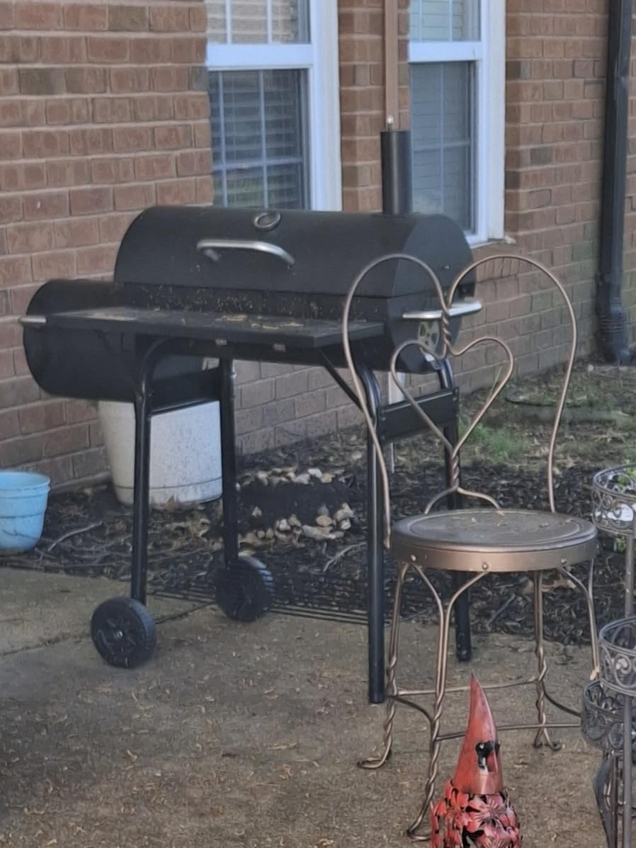 Realcook Charcoal Grill with Offset Smoker: Spacious Barrel Charcoal Grills customer photo 2