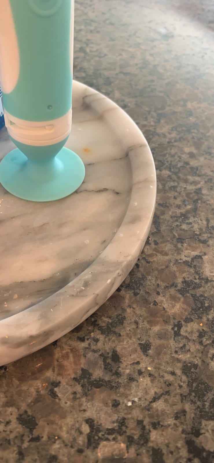 Round Grooved Marble Tray, 10-Inch Polished Natural Stone Serving Platter | Heavyweight 5lb Decorative Vanity Tray for Kitchen, Bathroom, Coffee Bar, Perfume Organizer & Charcuterie Board customer photo 2
