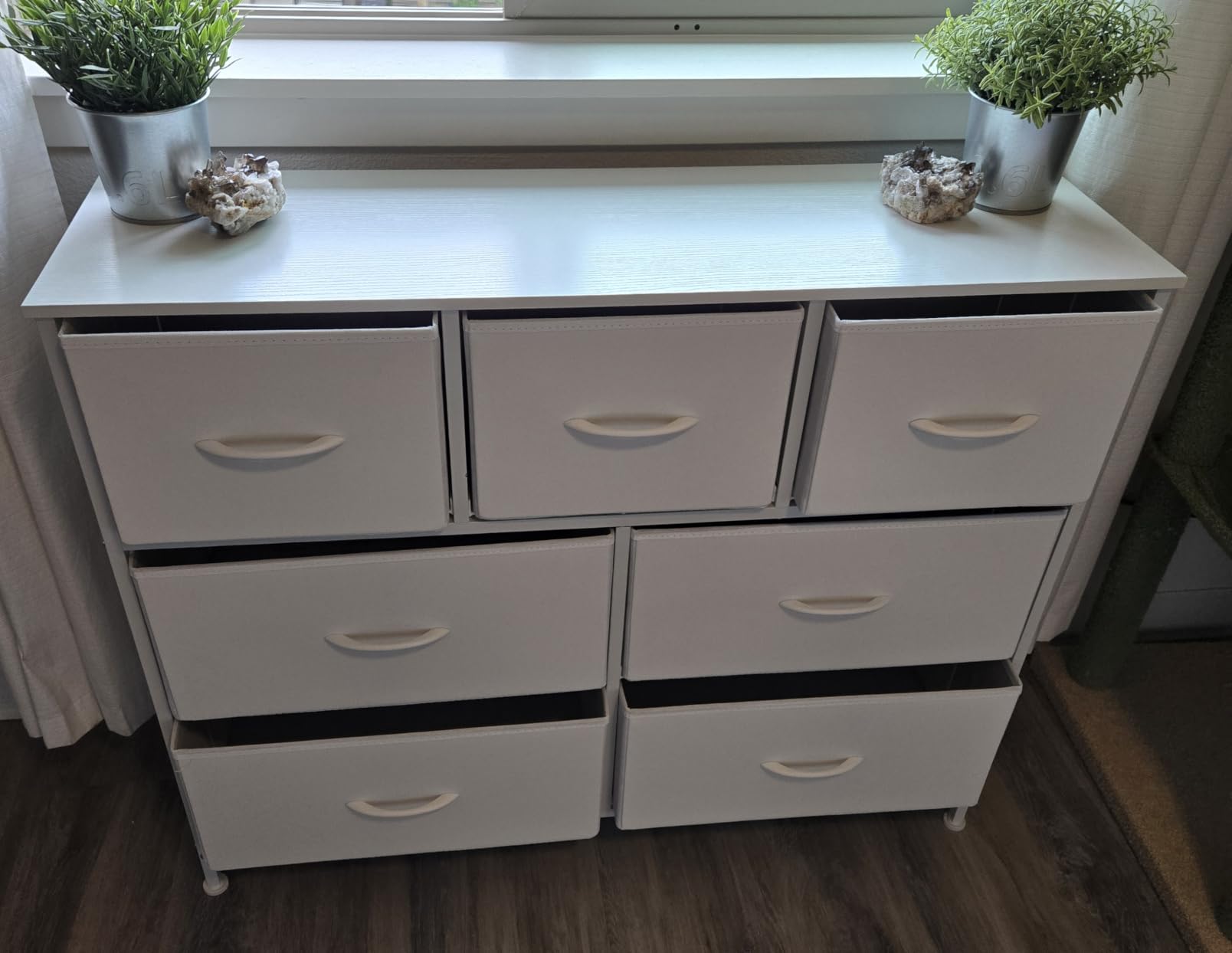 OLIXIS 7 Drawer Fabric Dresser, Storage Tower for Bedroom and Closet customer photo 2