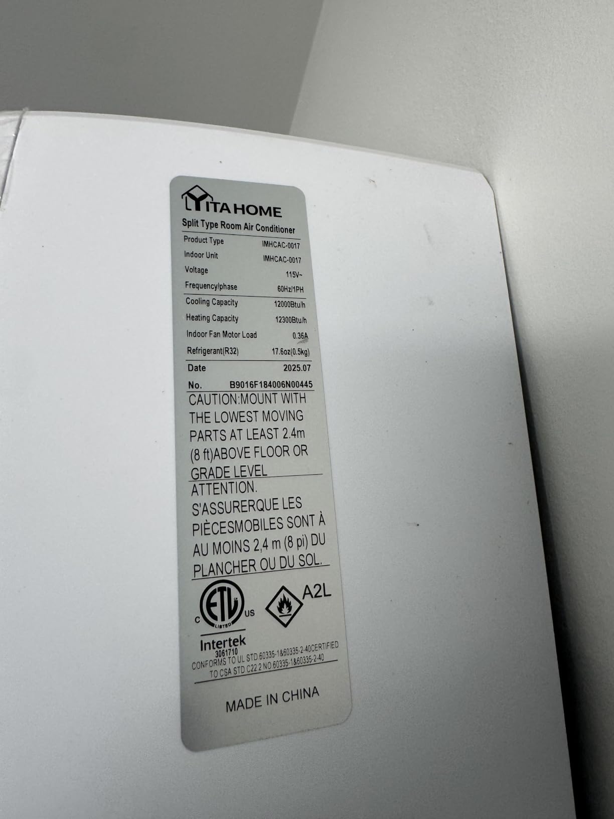 YITAHOME 12000 BTU Mini Split AC/Heating System, Ductless Mini Split Air Conditioner Heat Pump,230V 20 SEER2 Energy Efficient Inverter AC Unit,Wifi Enabled Compatible with Alexa for Apartment, Garage customer photo 2