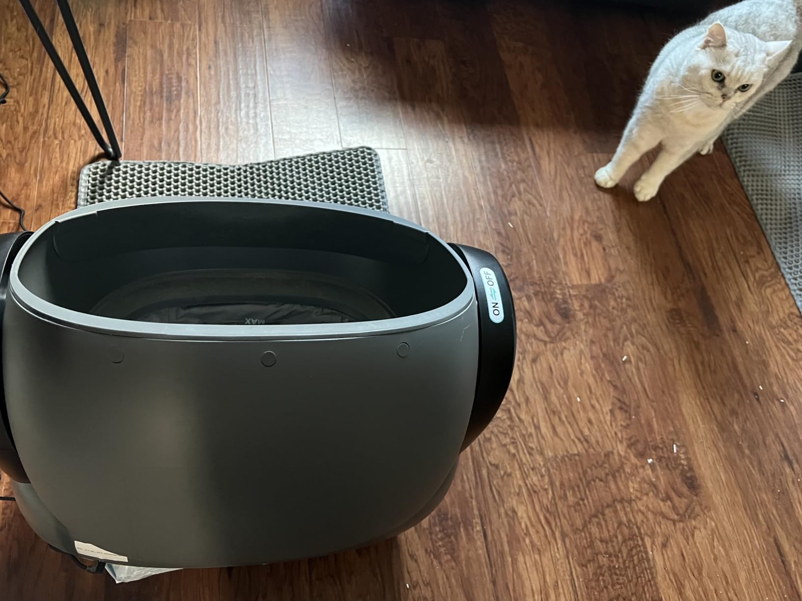 Invengo Automatic Self-Cleaning Cat Litter Box, Open Top Design with Safety Sensors and Anti-Pinch Protection, Smart Automatic Litter Box for Small & Medium Cats and Multi-Cat Homes, Charcoal Grey customer photo 2