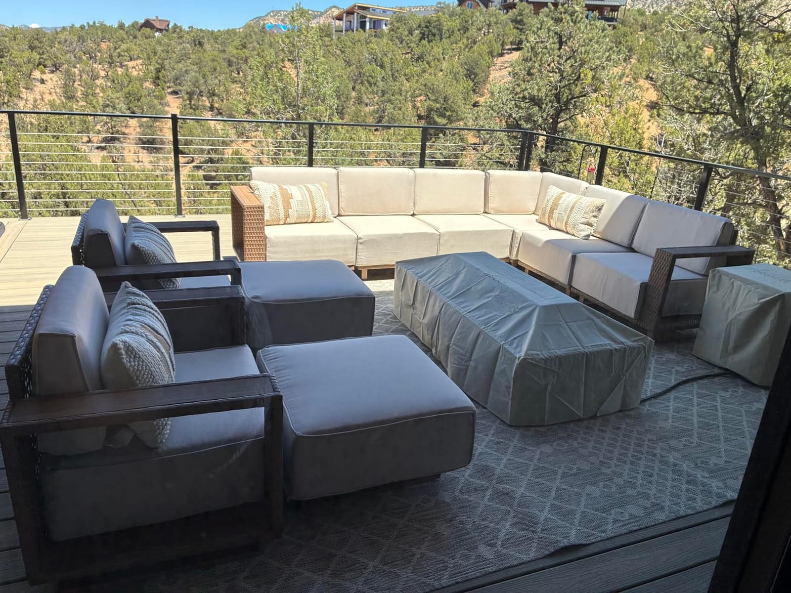 MIXPATIO 6 pcs Patio Sectional Furniture with 10