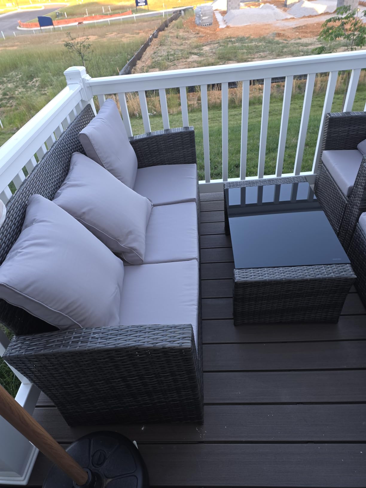 Wisteria Lane Patio Furniture Set, Wicker Outdoor Furniture for All Weather customer photo 2