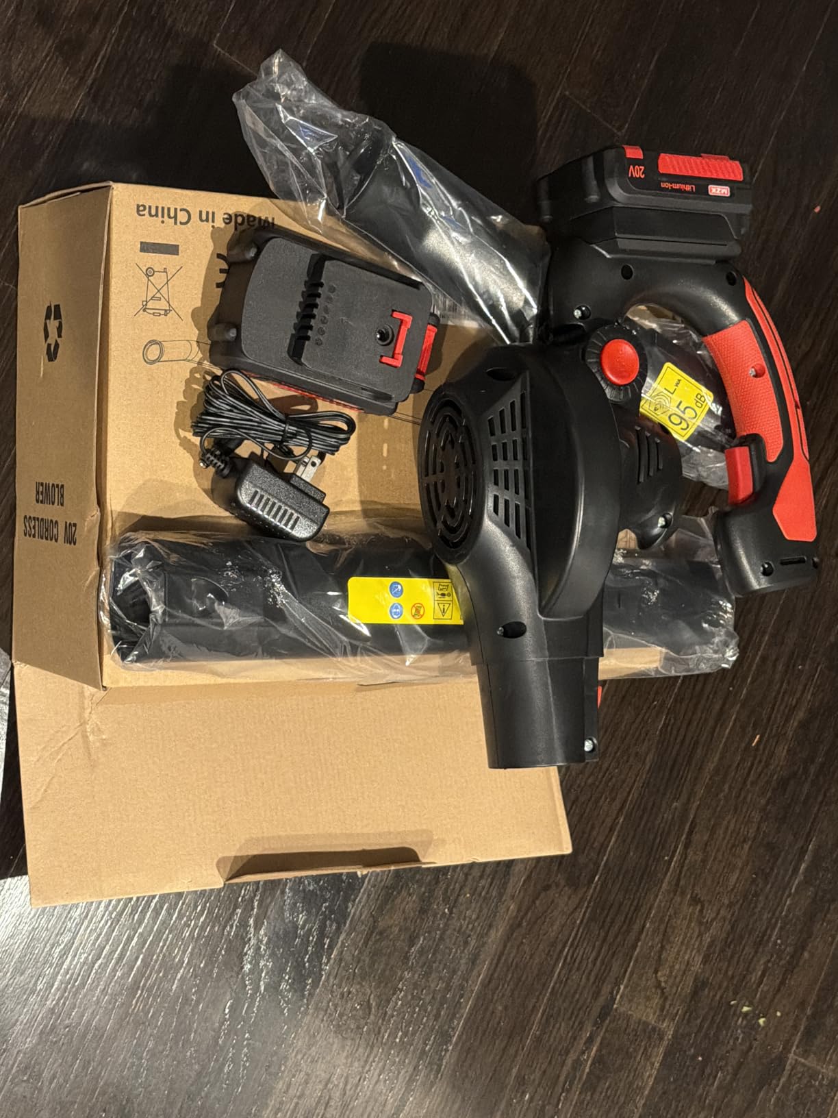 MZK 20V Cordless Leaf Blower, Lightweight Electric Blower customer photo 2
