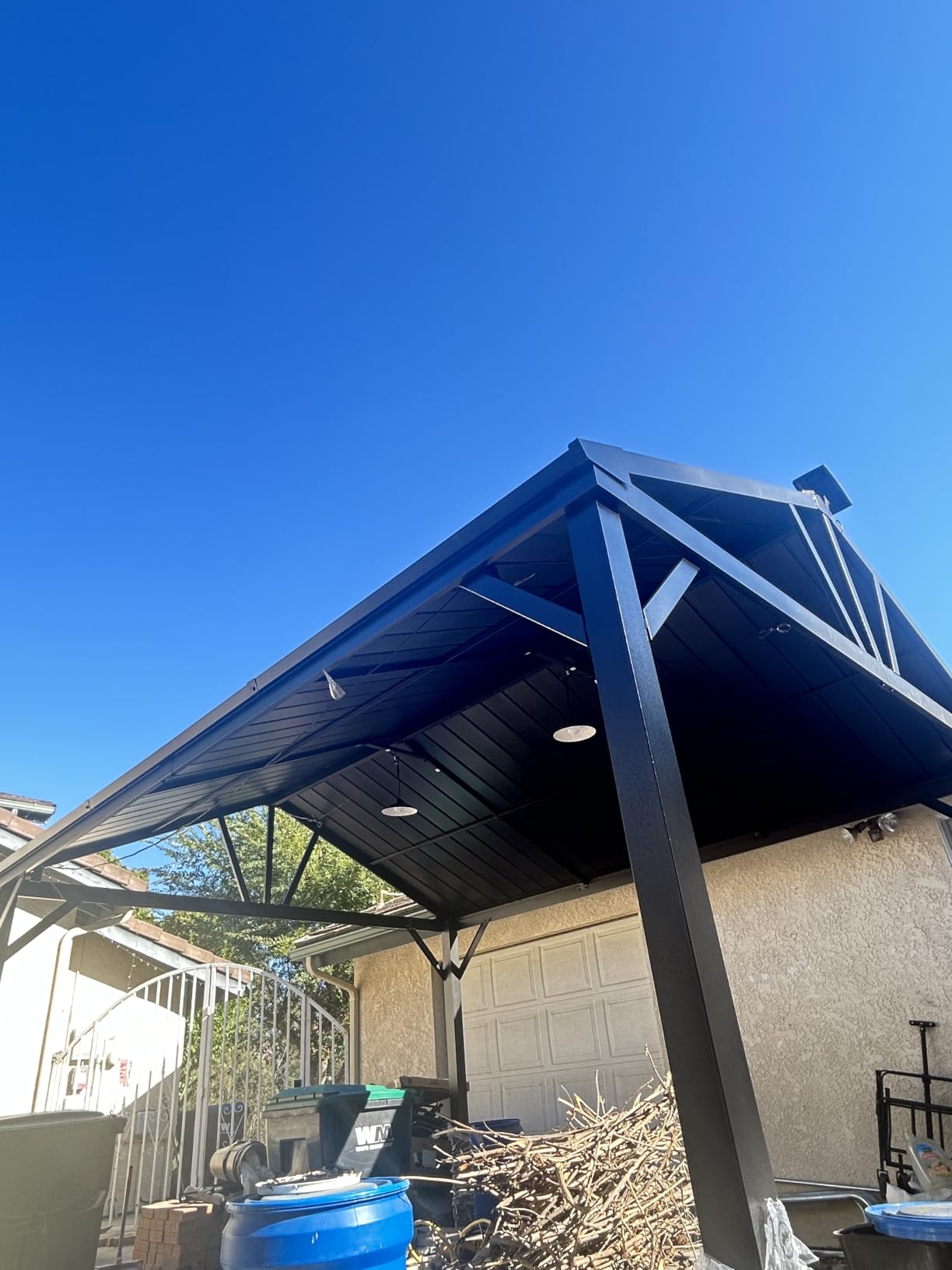 Aoxun 10'x12' Hardtop Gazebo, Permanent Outdoor Pavilion with Galvanized Steel Gable Roof, Heavy Duty Metal Frame Shade Shelter for Patio, Backyard, Garden & Deck customer photo 1