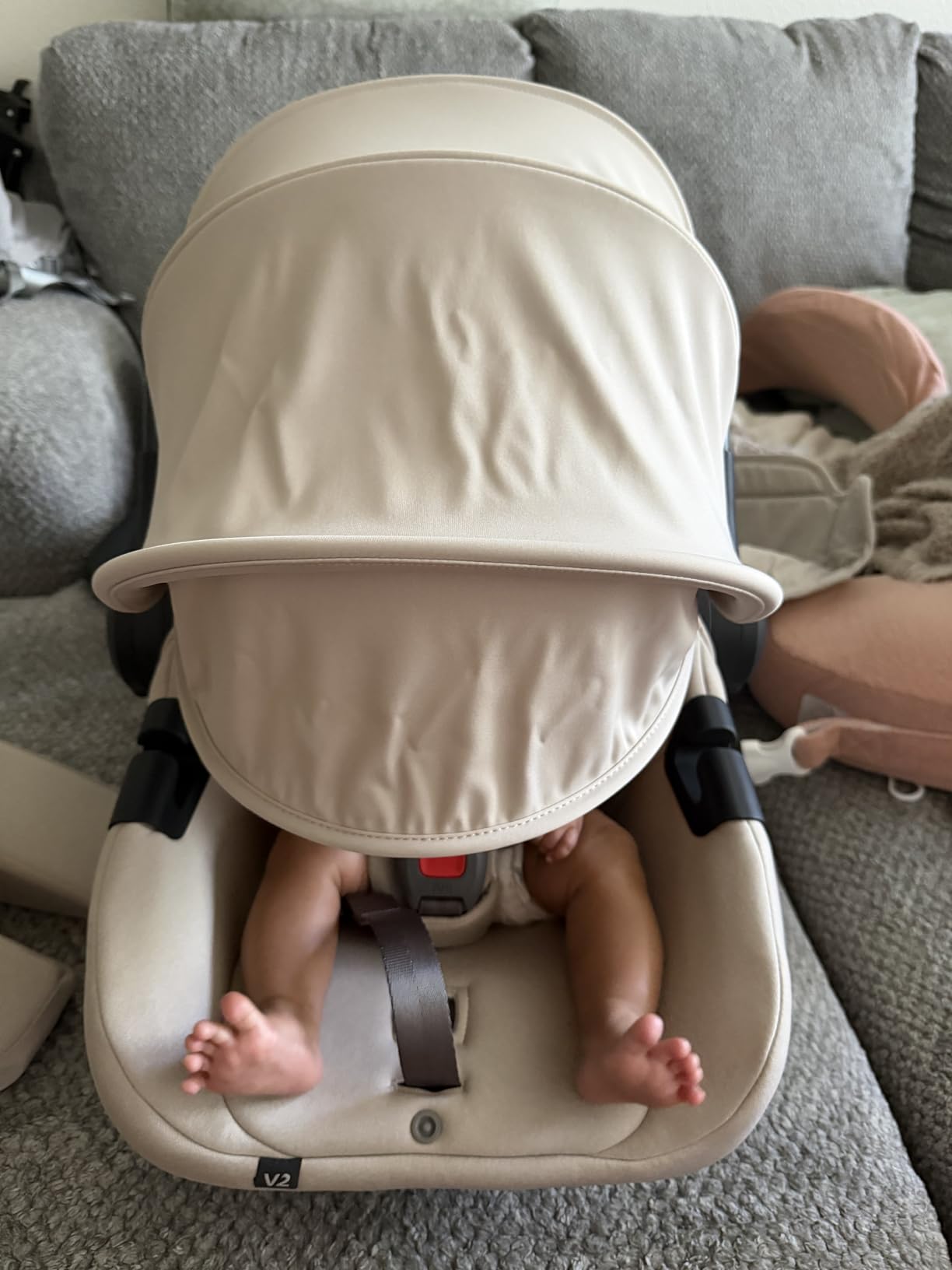 UPPAbaby Aria V2 Lightweight Infant Car Seat - Load Leg & Cover - James customer photo 1