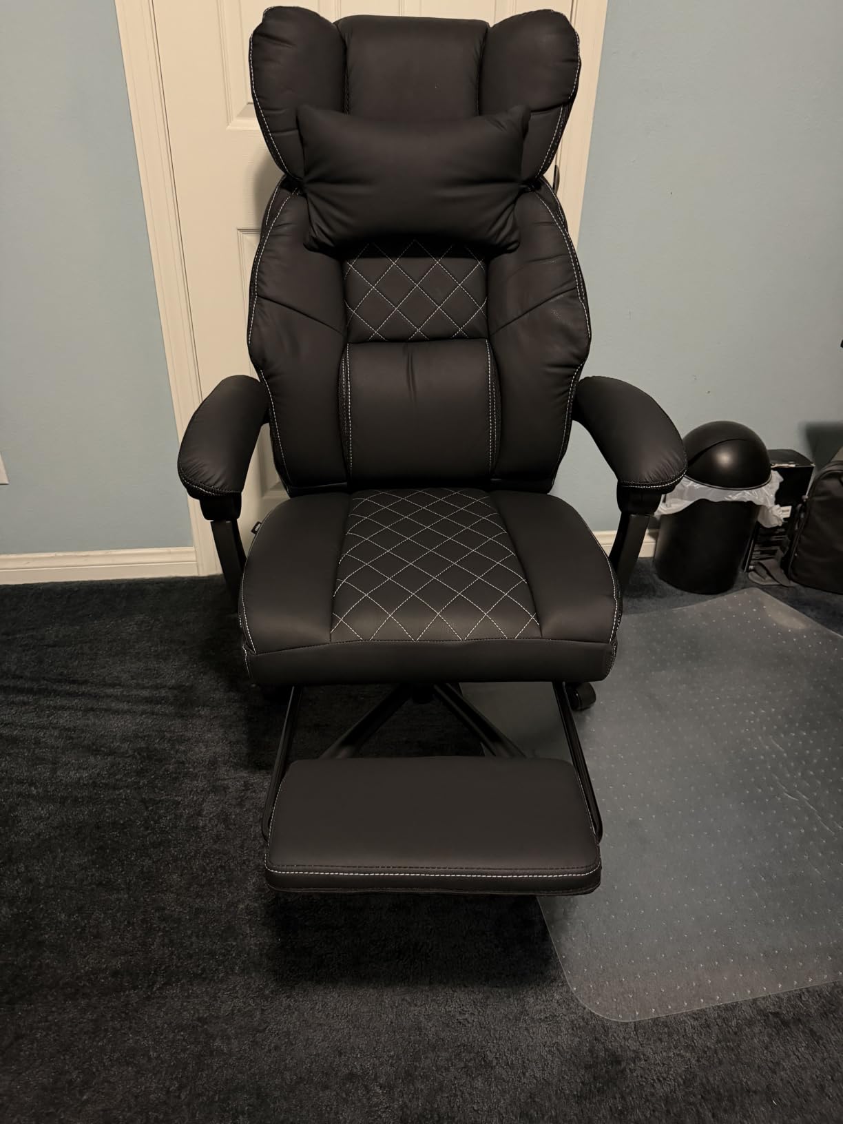 GTPLAYER Big&Tall Ergonomic Gaming Chair, Wide Spring Seat, Linkage Armrest,Earth BLK customer photo 1