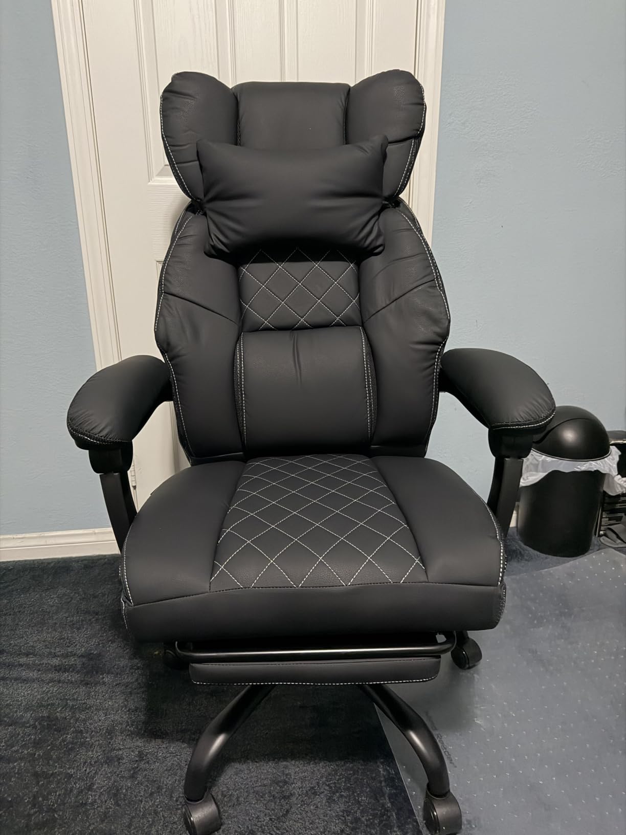 GTPLAYER Big&Tall Ergonomic Gaming Chair, Wide Spring Seat, Linkage Armrest,Earth BLK customer photo 2