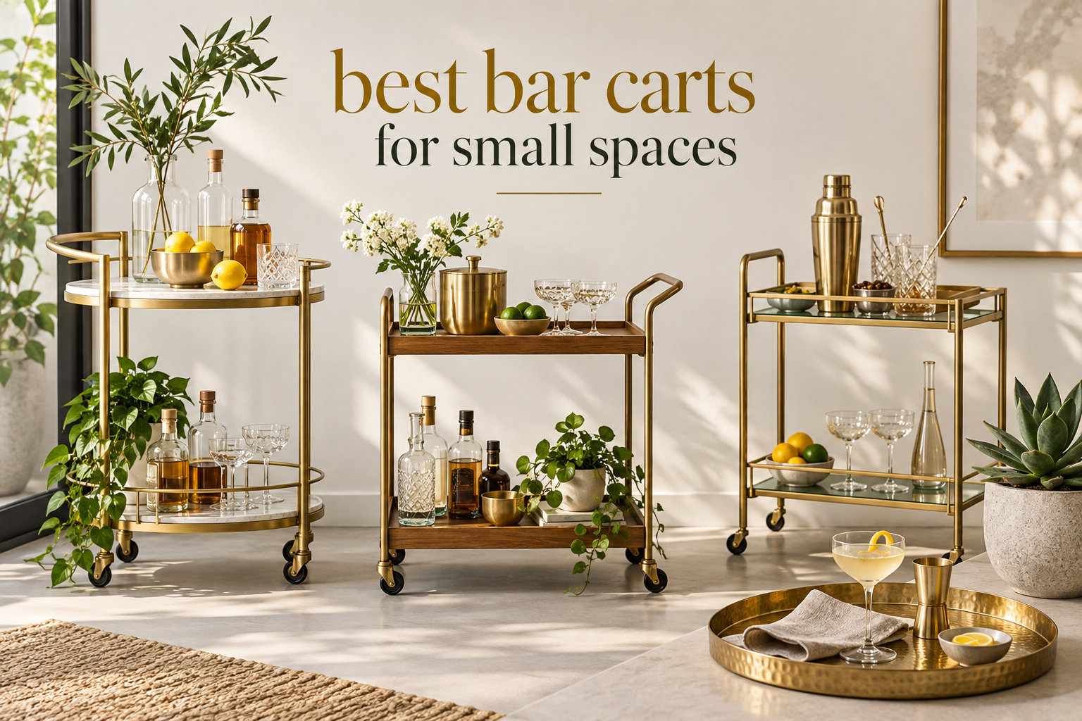 best bar carts for small spaces