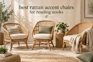 best rattan accent chairs for reading nooks