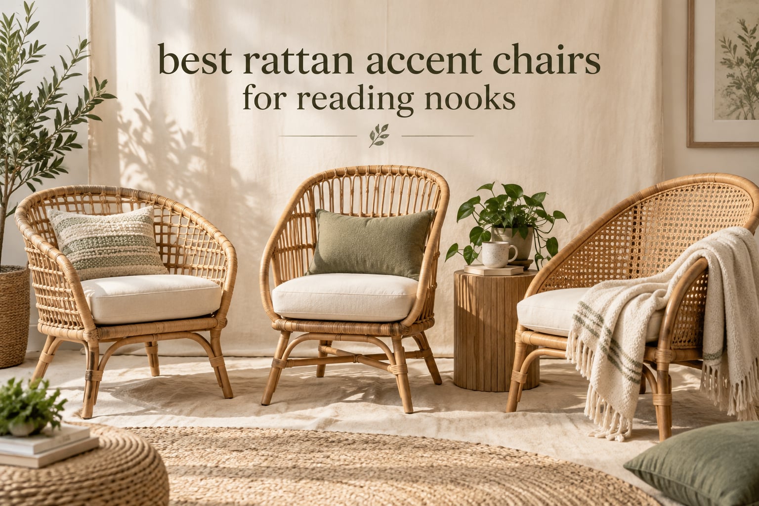 best rattan accent chairs for reading nooks