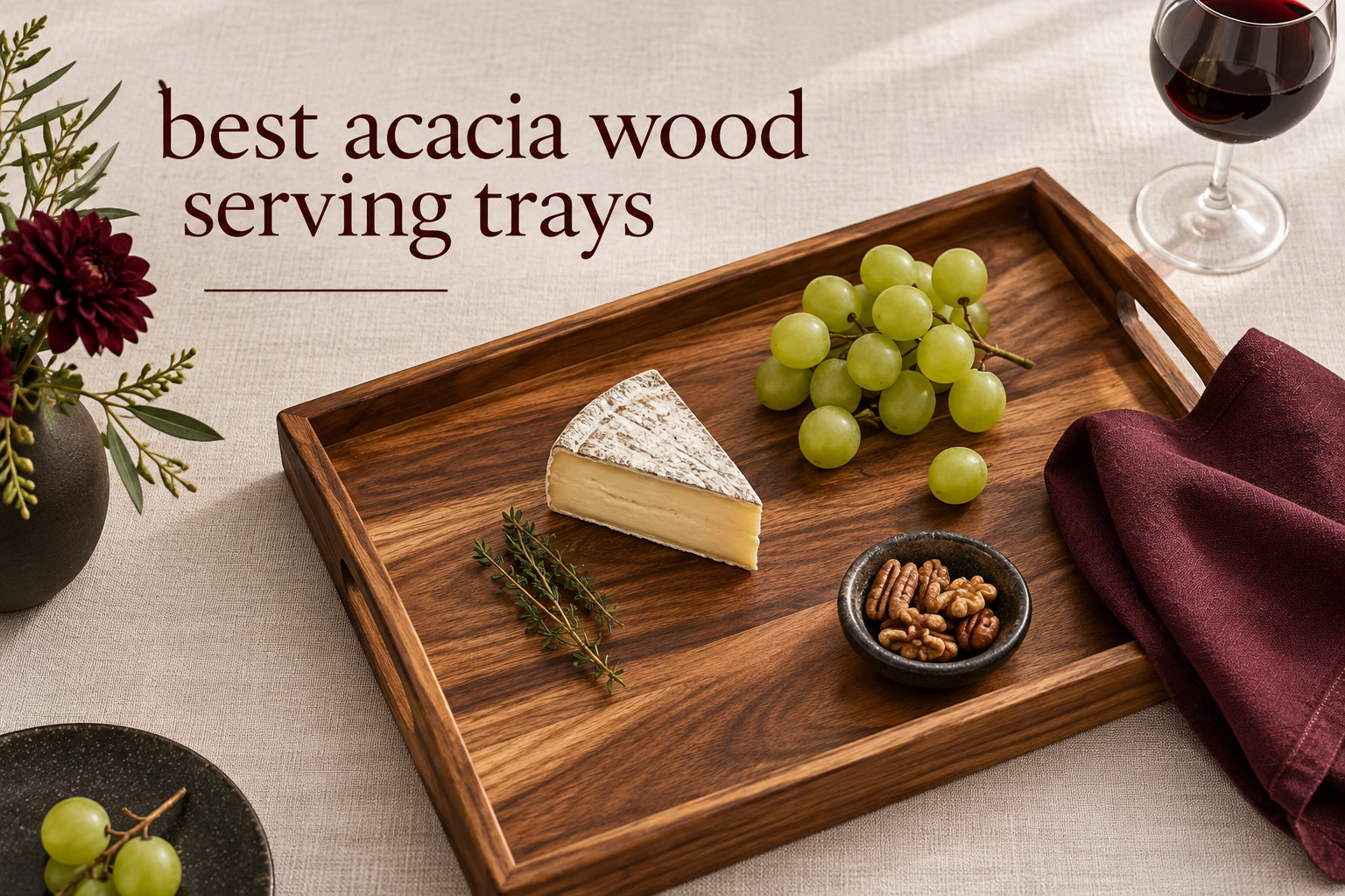 best acacia wood serving trays