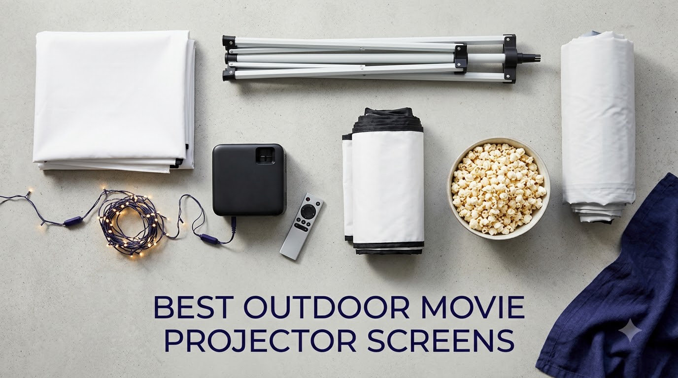 best outdoor movie projector screens