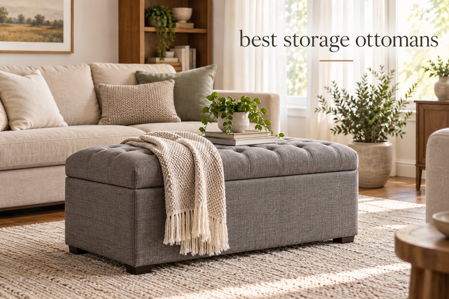best storage ottomans