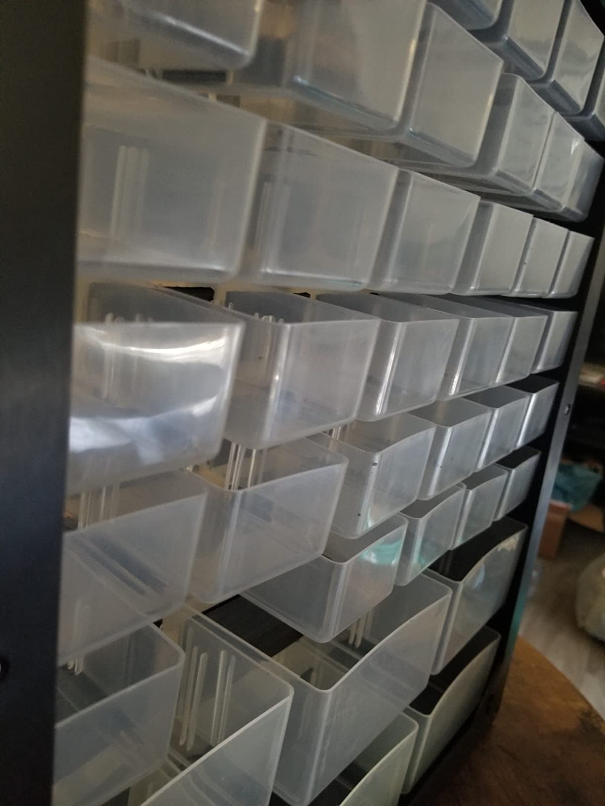 Plastic Storage Drawers – 42 Compartment Organizer – Desktop or Wall Mount Container for Hardware, Parts, Crafts, Beads, or Tools by Stalwart, 10 Targets customer photo 1
