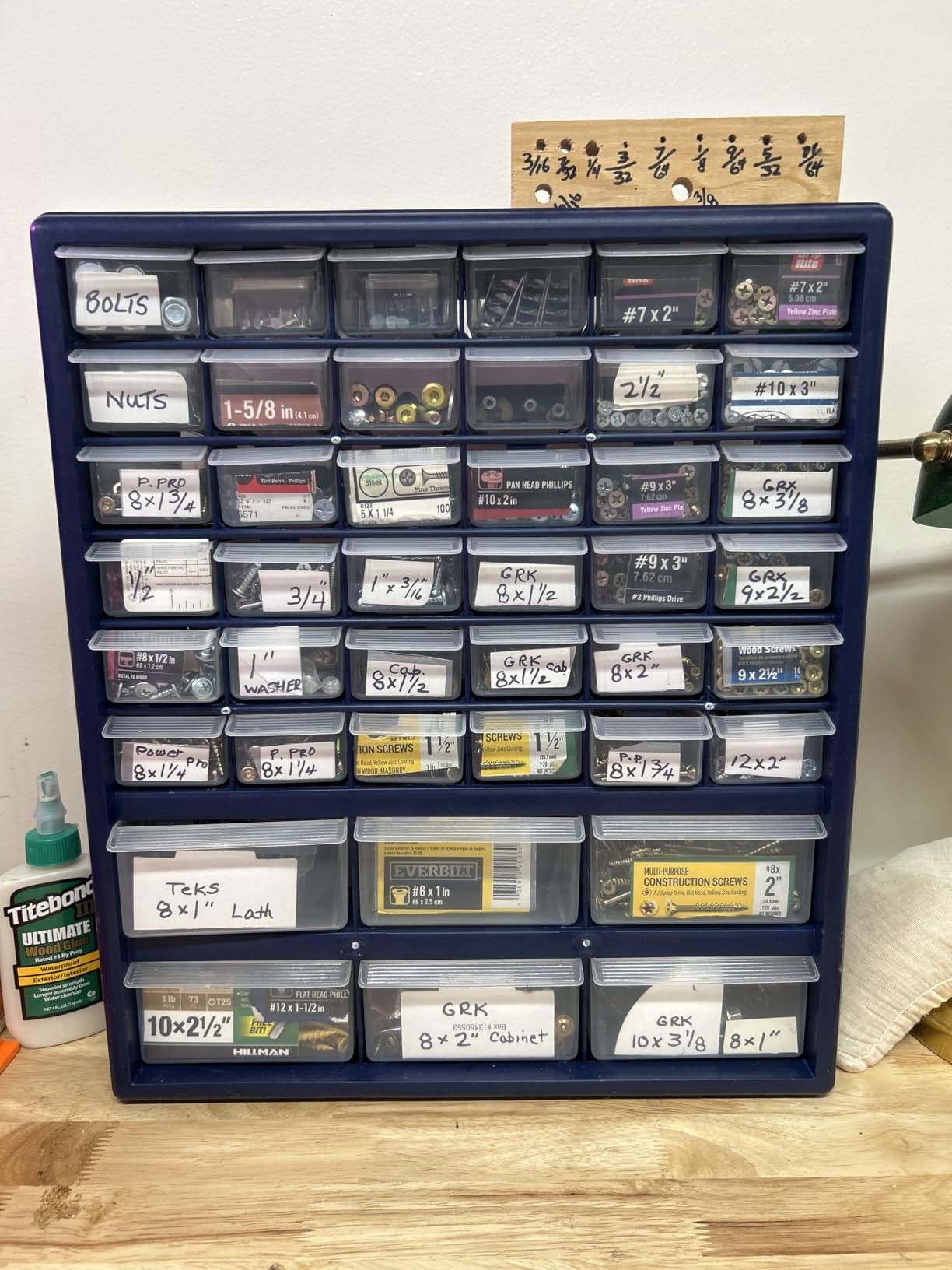 Plastic Storage Drawers – 42 Compartment Organizer – Desktop or Wall Mount Container for Hardware, Parts, Crafts, Beads, or Tools by Stalwart, 10 Targets customer photo 2