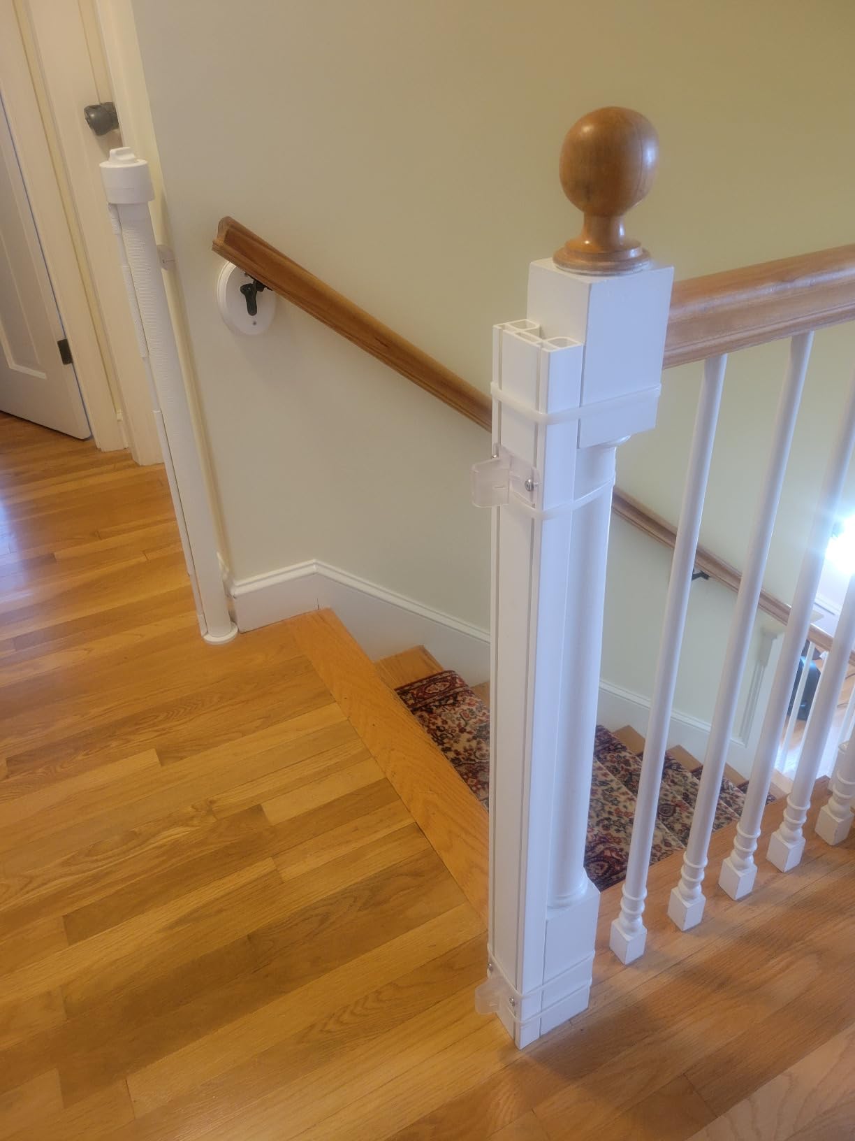 Retract-A-Gate 72 Inch White Retractable Baby and Dog Gate, Made in USA customer photo 1