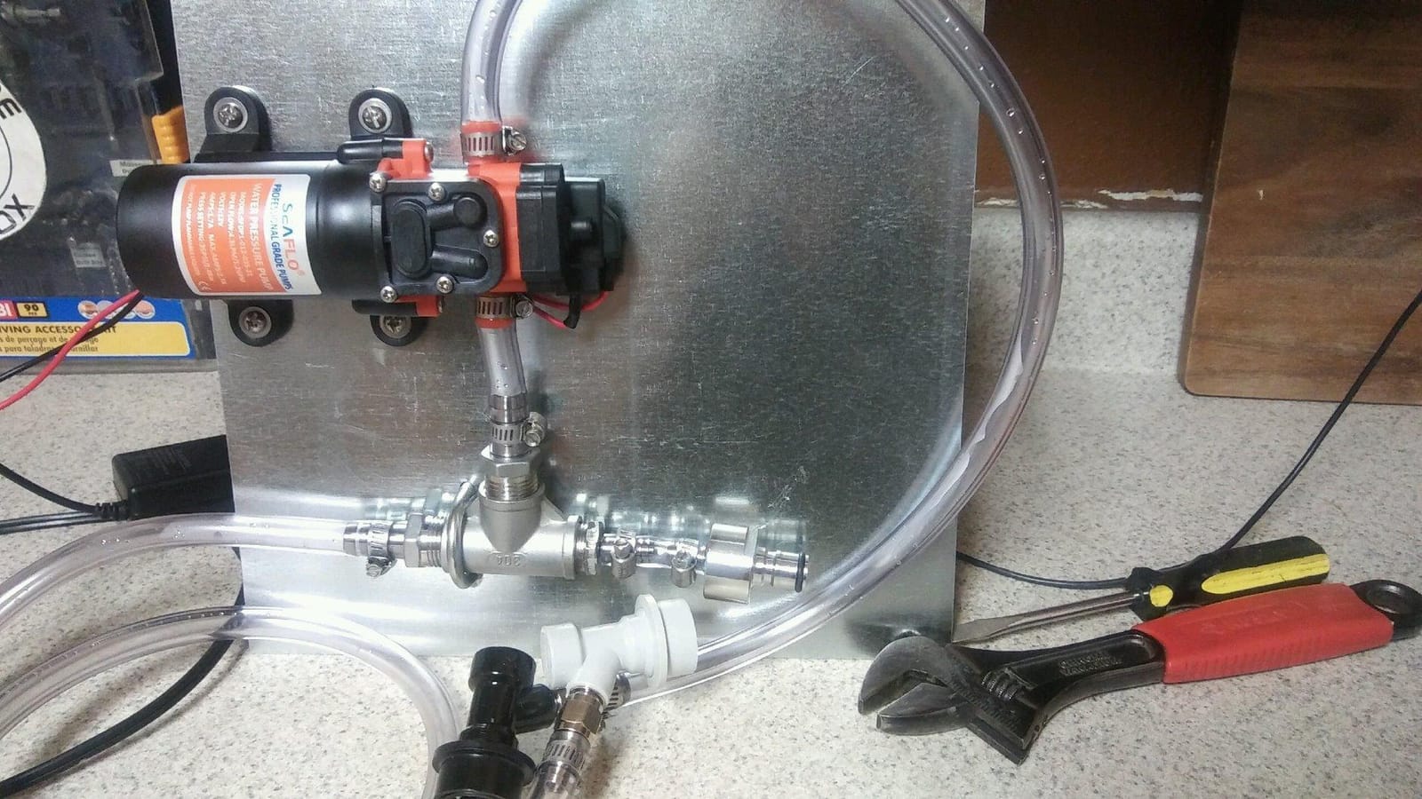 SEAFLO 21 Series Water Pressure Diaphragm Pump - 12V DC, 1.2 GPM, 35 PSI, Adjustable Pressure Switch, Self-Priming, Quiet Operation, Durable Compact Design for RV, Boat, Off-Grid Use - 4-Year Warranty customer photo 1