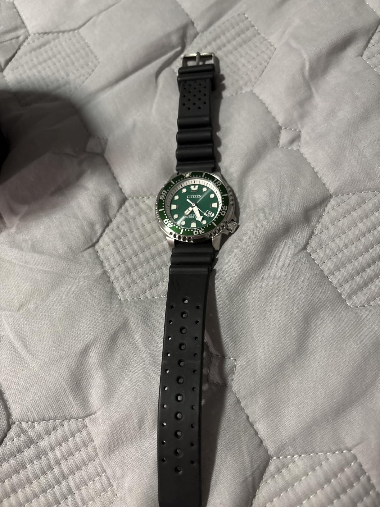 CITIZEN Promaster Dive Eco-Drive Watch, 3-Hand Date, ISO Certified, Luminous Hands and Markers, Rotating Bezel customer photo 1