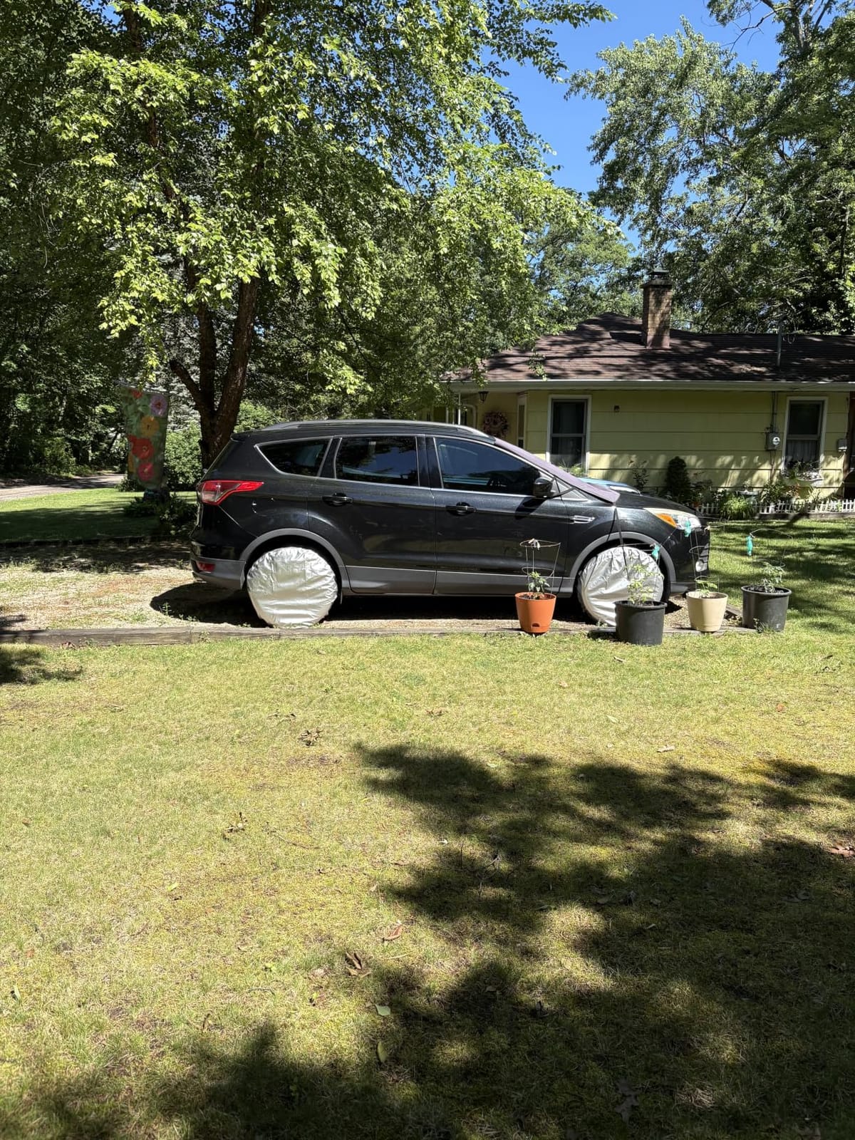 Explore Land Tire Covers 4 Pack Fit Tire Diameters 26-28.75 inch, Charcoal customer photo 2