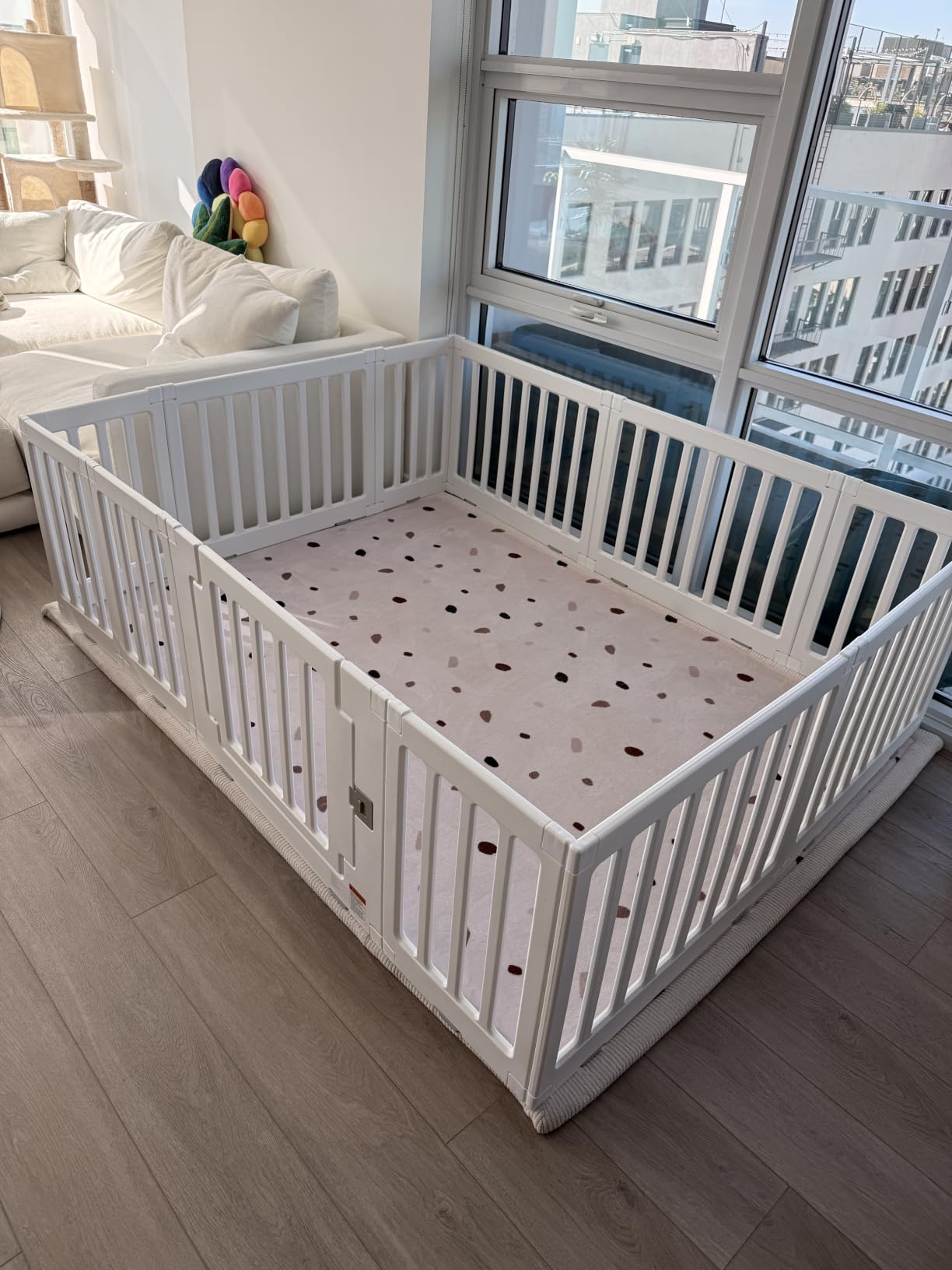 Baby Playpen Kids Activity Centre Safety Play Yard Home Indoor Outdoor New Pen (Multicolour, Classic Set 14 Panel) customer photo 1