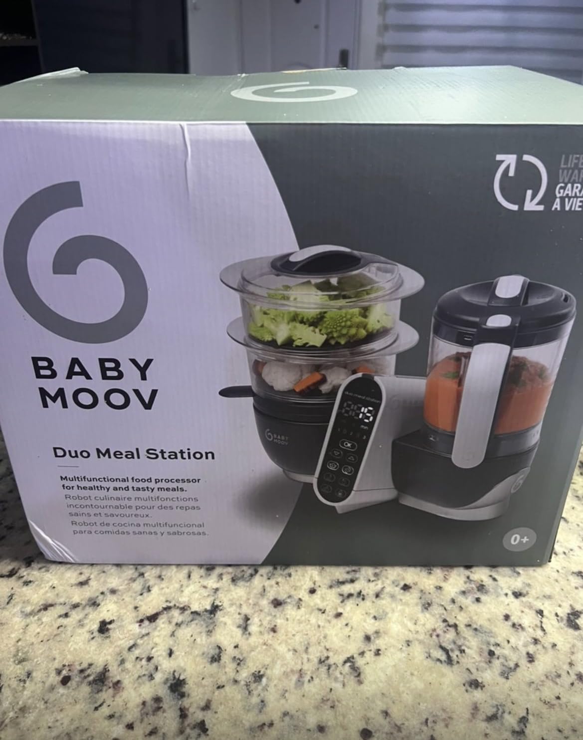 Babymoov Duo Meal Station, Baby Food Maker, Puree Maker & Processor, 6-in-1, Industrial Grey customer photo 1