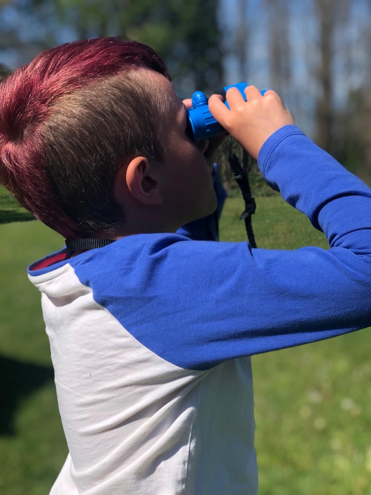 Think Peak Green Binoculars Science Toy for Kids Ages 3-12 Years - Real Compact Outdoor Adventure & STEM Educational Nature Hiking Explorer for Bird Watching, Camping Children’s Birthday Gift customer photo 1
