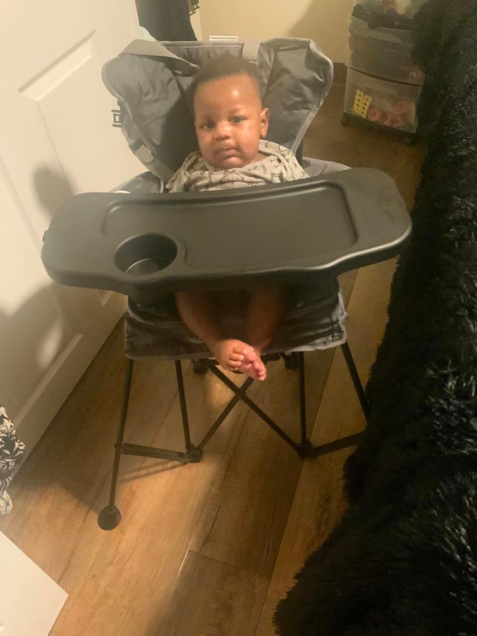 Baby Delight Go with Me Uplift Deluxe Portable High Chair, Indoor and Outdoor,Slate Grey customer photo 1