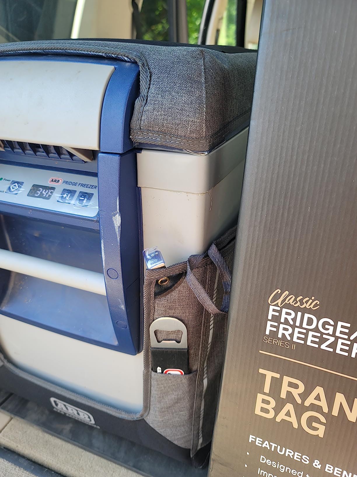 ARB Transit Bag Classic Fridge 50Q Series 2 Grey/Black (10900043) customer photo 2