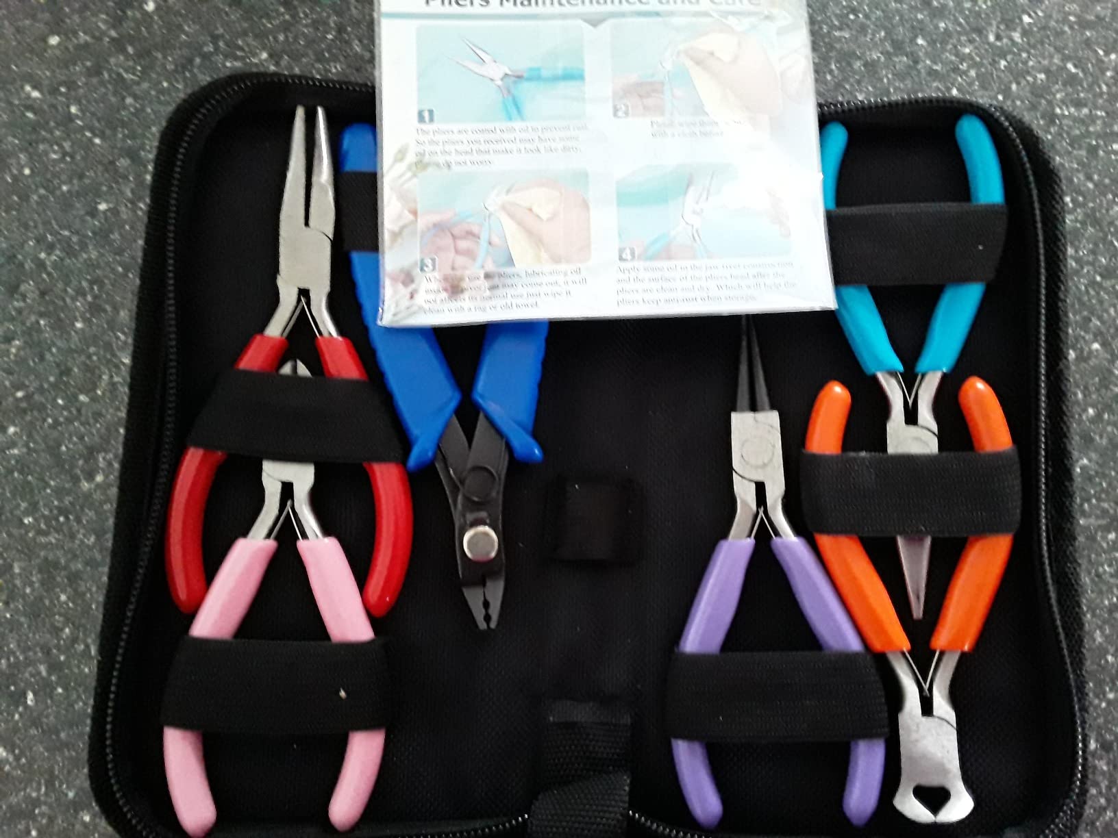 Acejoz Jewelry Making Tools Kit: 6pc Set, Including Needle Round Nose, Wire Cutters, Crimper & End Nippers for Beading & Craft customer photo 1