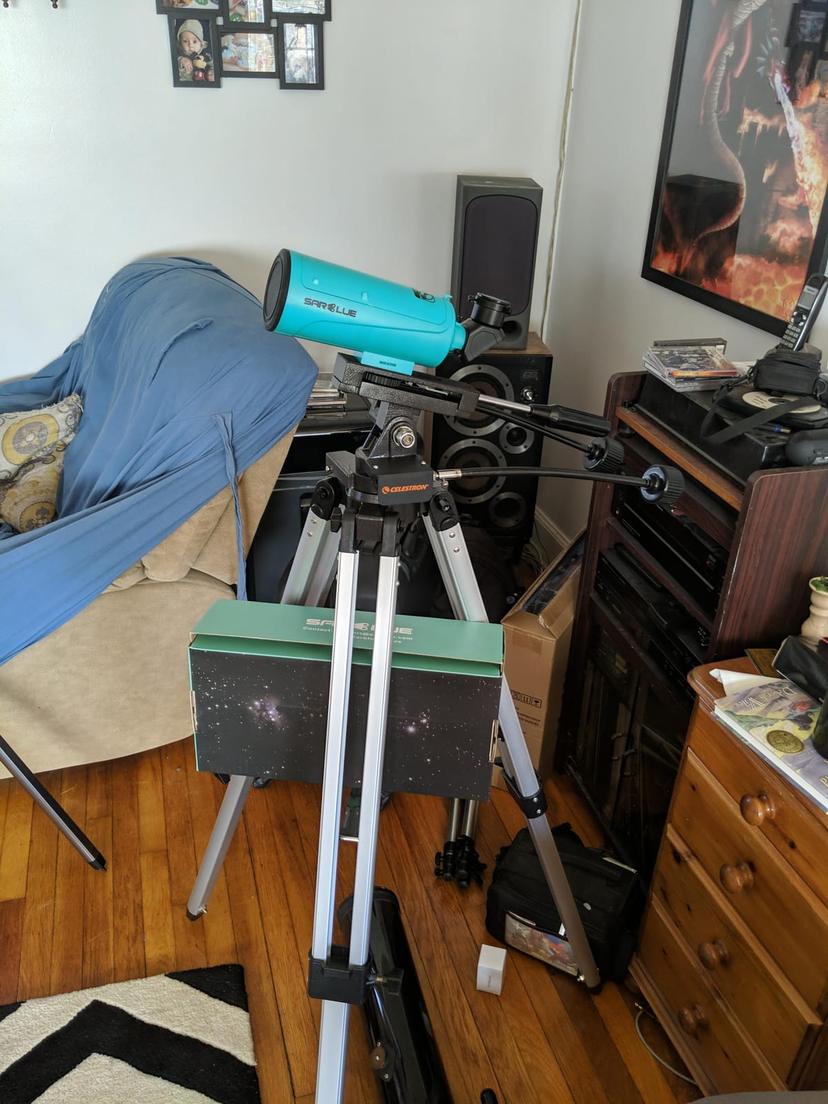 Maksutov-Cassegrain Telescope for Adults Kids Astronomy Beginners, Sarblue Mak60 Catadioptric Compound Telescope 750x60mm, Compact Portable Travel Telescope, with Tabletop Tripod Phone Adapter customer photo 1
